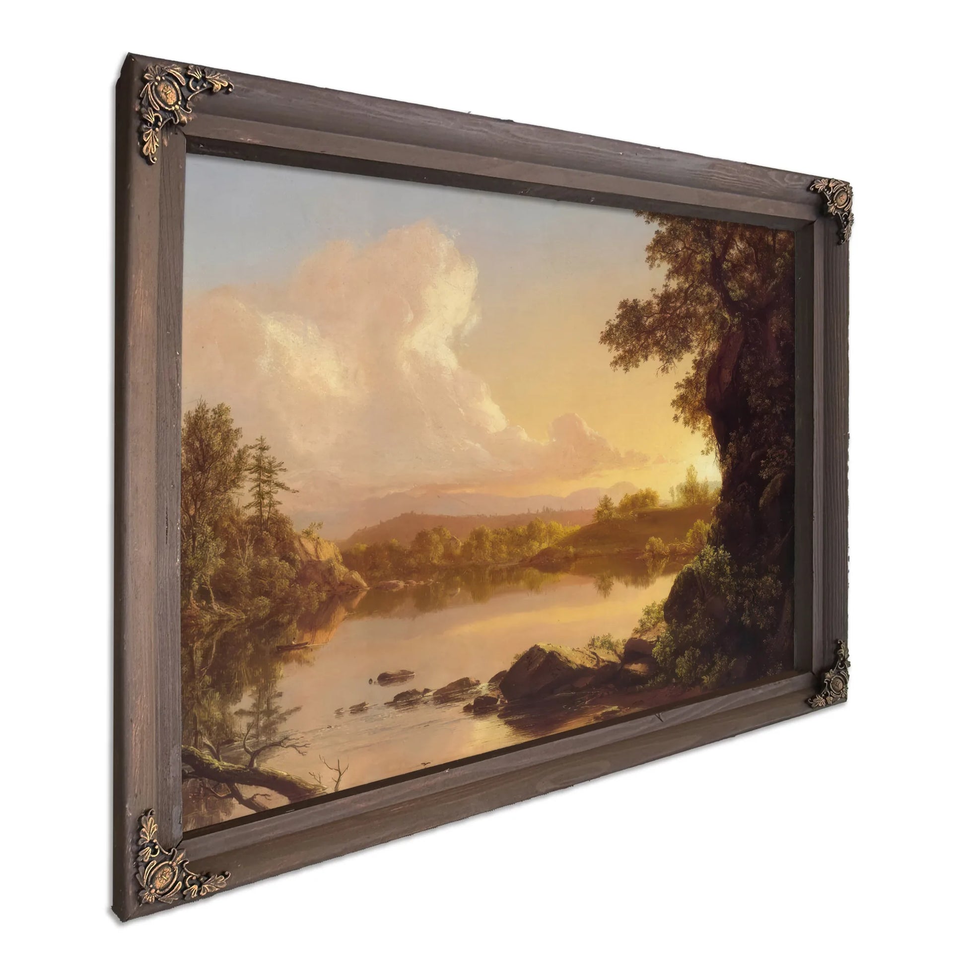 Scene On The Catskill Creek New York By Frederic Edwin Church Fine Art Print