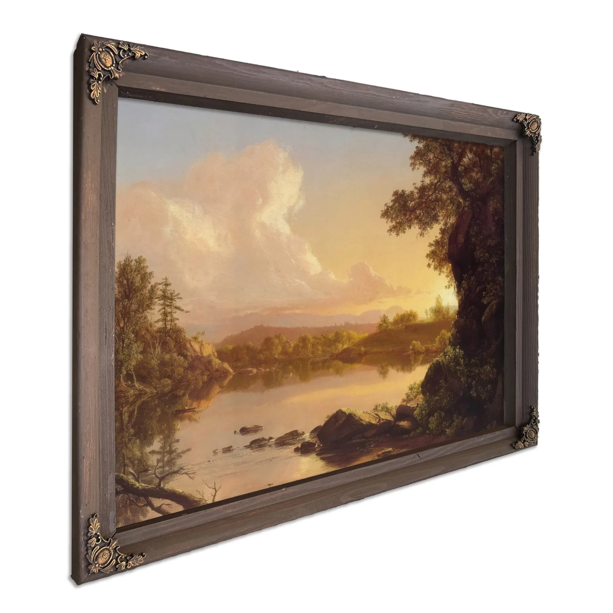 Scene On The Catskill Creek New York By Frederic Edwin Church Fine Art Print