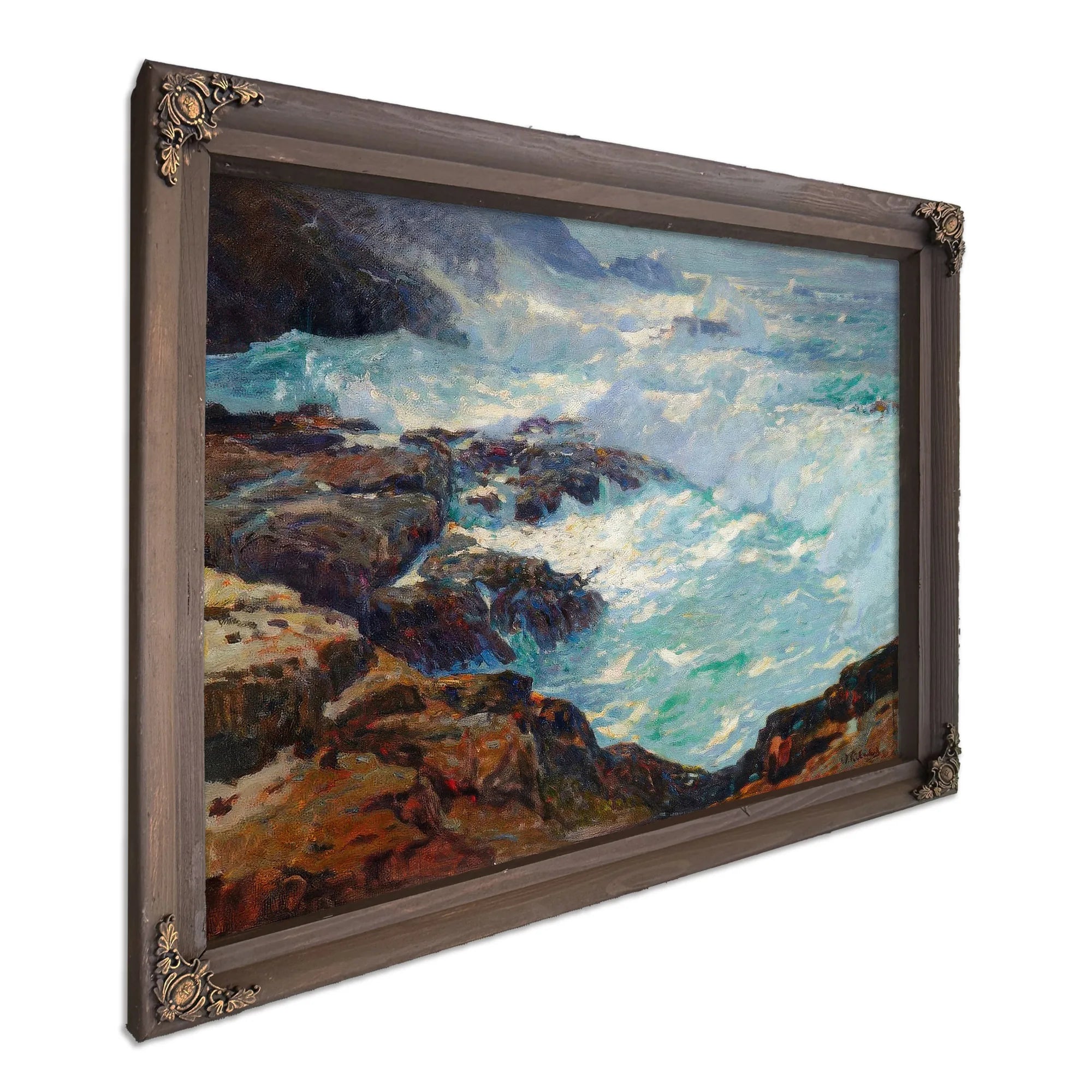 Storm Lashed Coast By William Frederick Ritschel By William Frederick Ritsche Fine Art Print