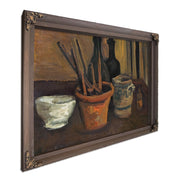 Still Life Of Paintbrushes In A Flowerpot By Vincent Van Gogh Fine Art Print