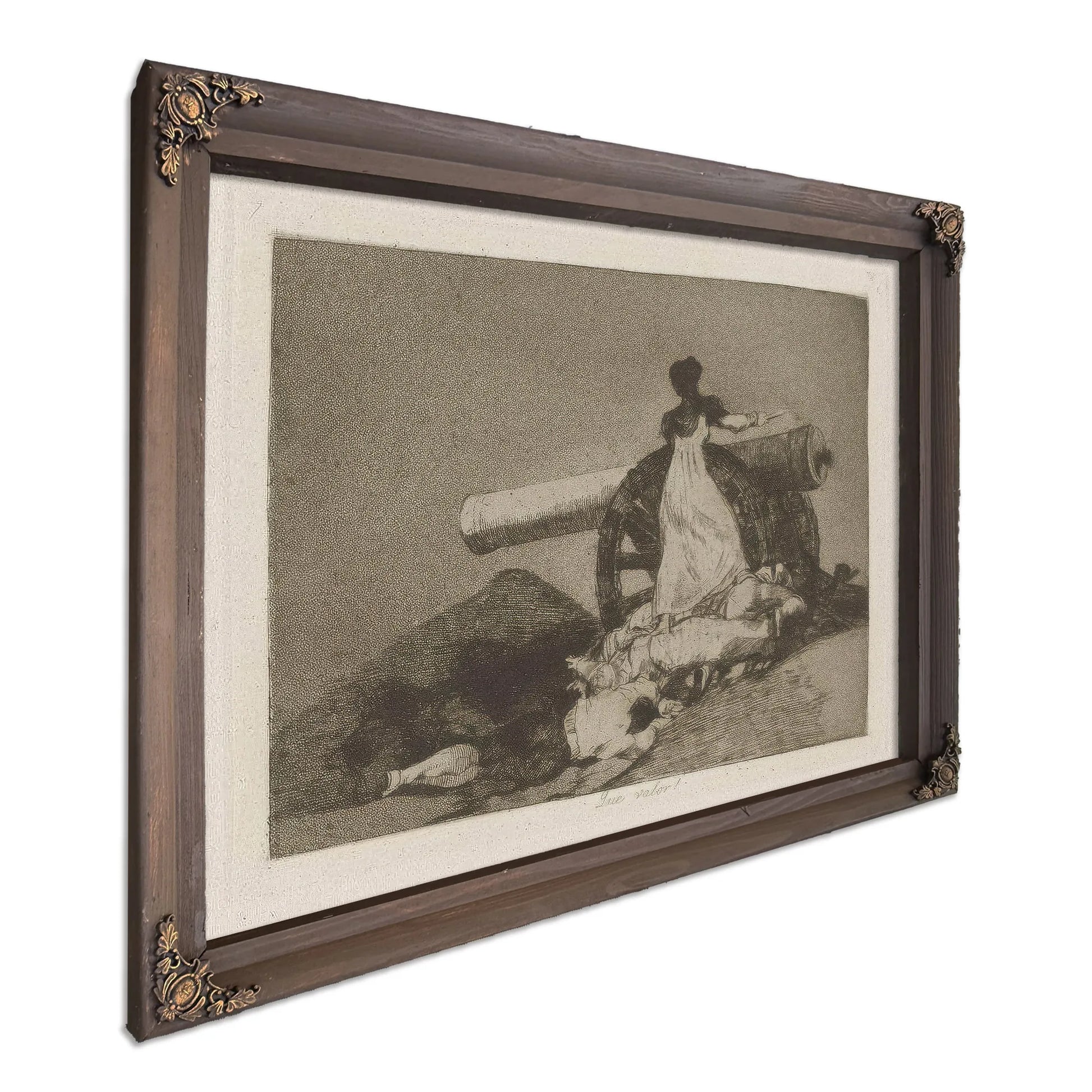 Que Valor! (What Courage!) Plate 7 From Los Desastres De La Guerra (The Disasters Of War) By Francisco De Goya Fine Art Print