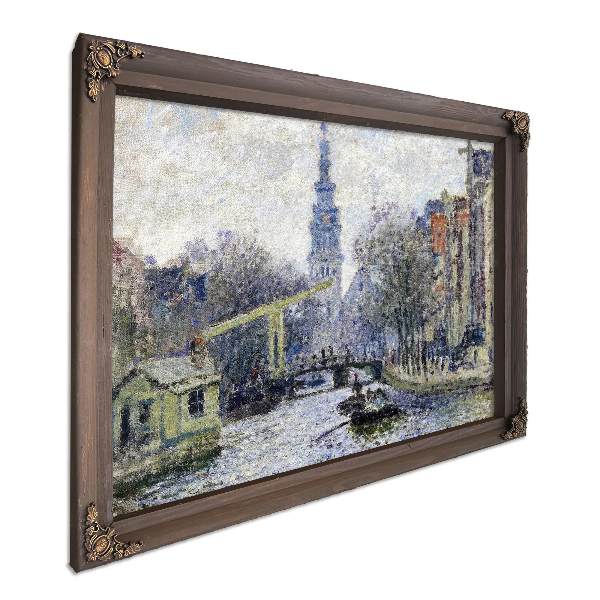 Canal, Amsterdam By Claude Monet Fine Art Print
