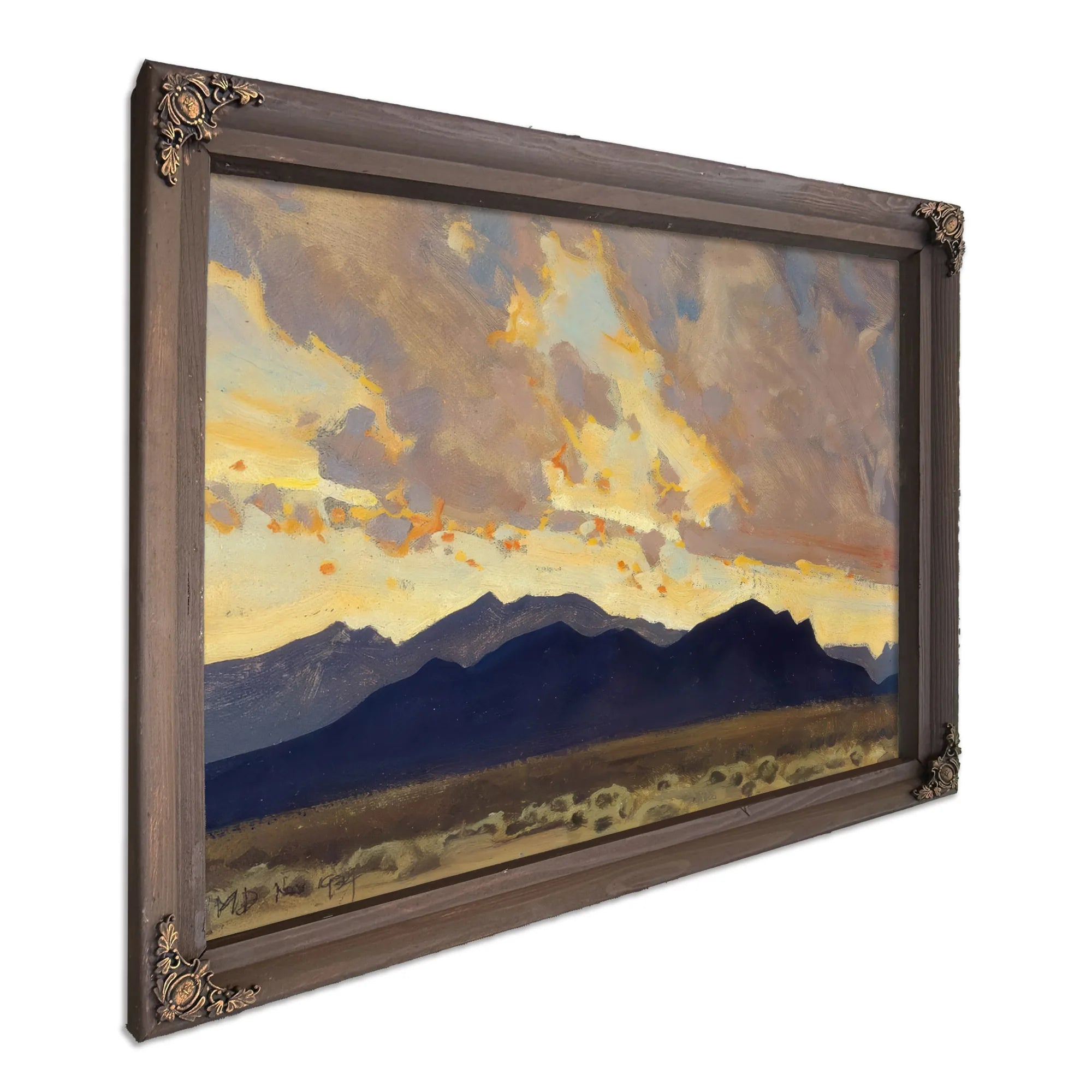Mountains And Rainstorm By Maynard Dixon Fine Art Print