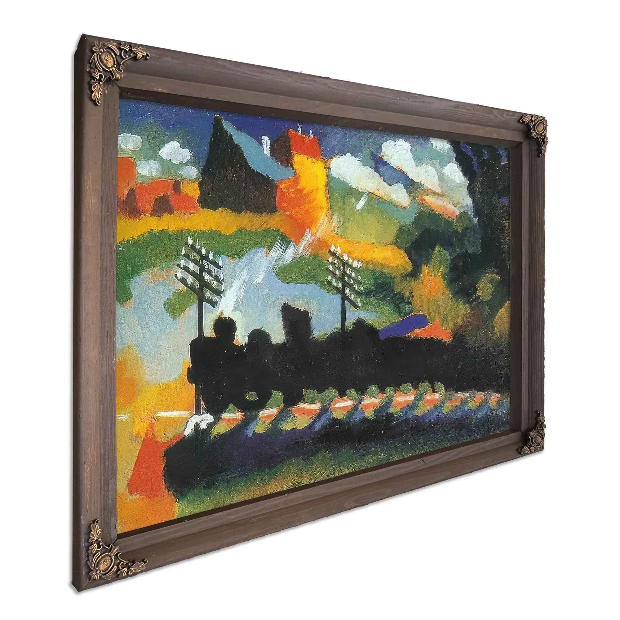Murnau View With Railway By Wassily Kandinsky Fine Art Print