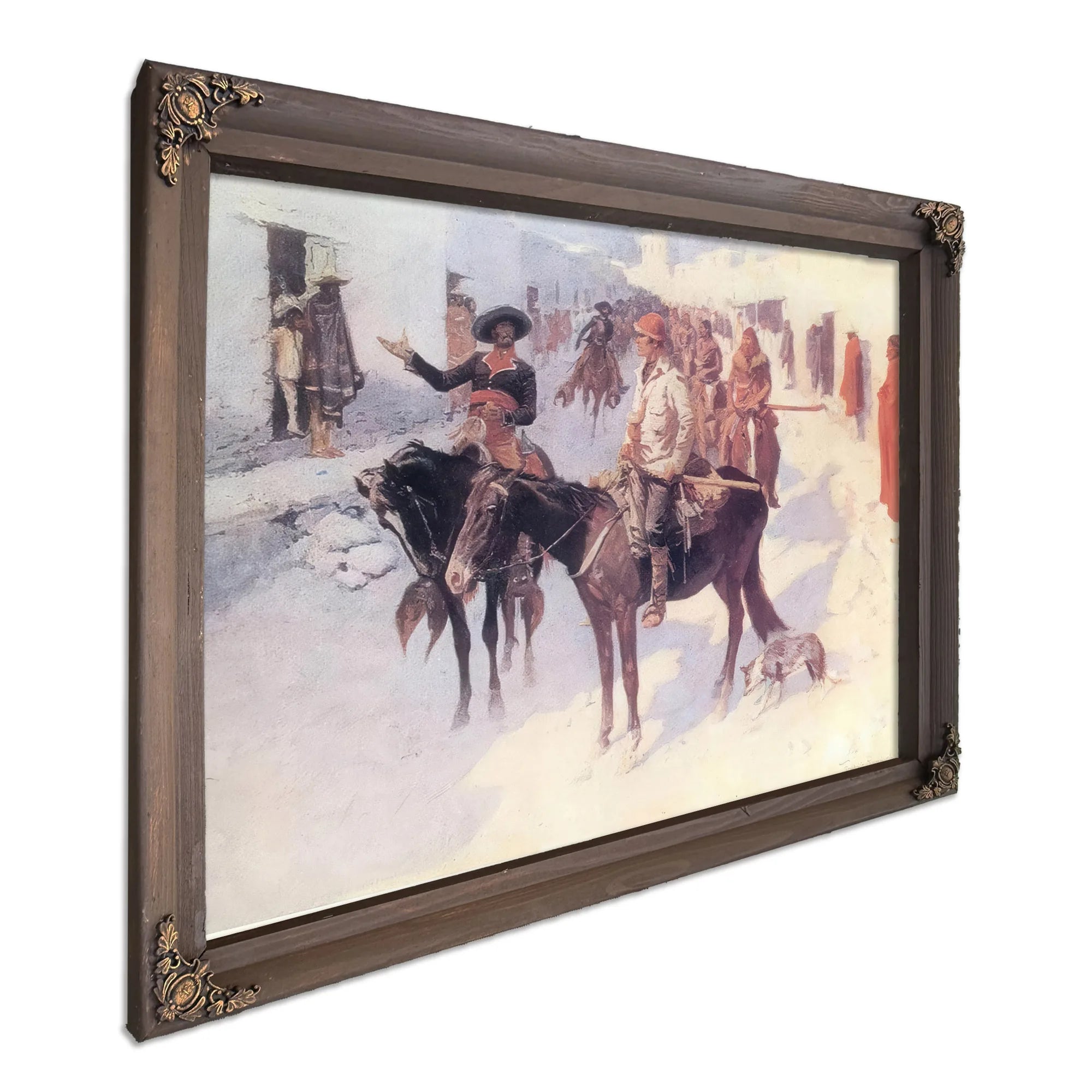 Zebulon Pike Entering Santa Fe By Frederic Remington Fine Art Print
