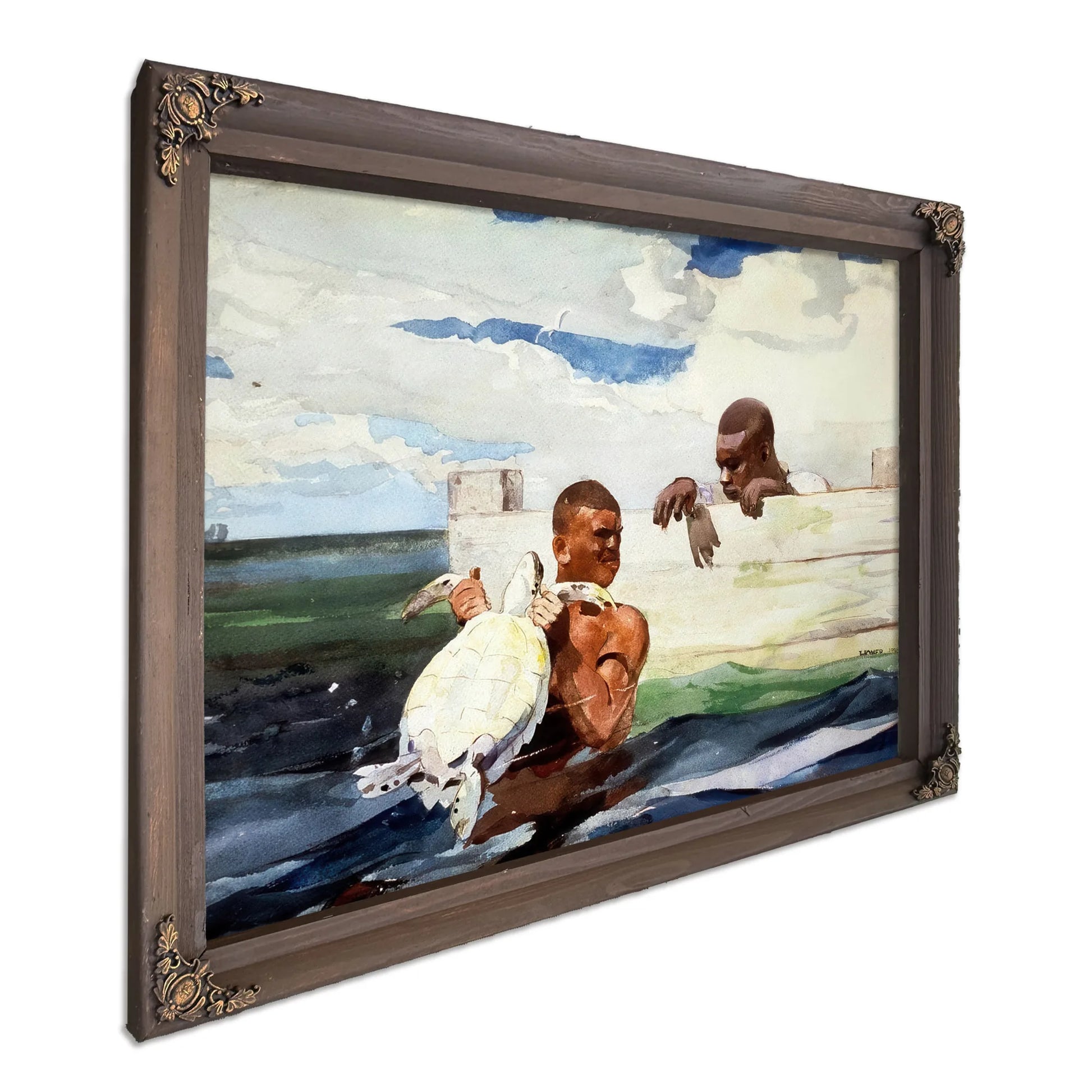 The Turtle Pond By Winslow Homer Fine Art Print