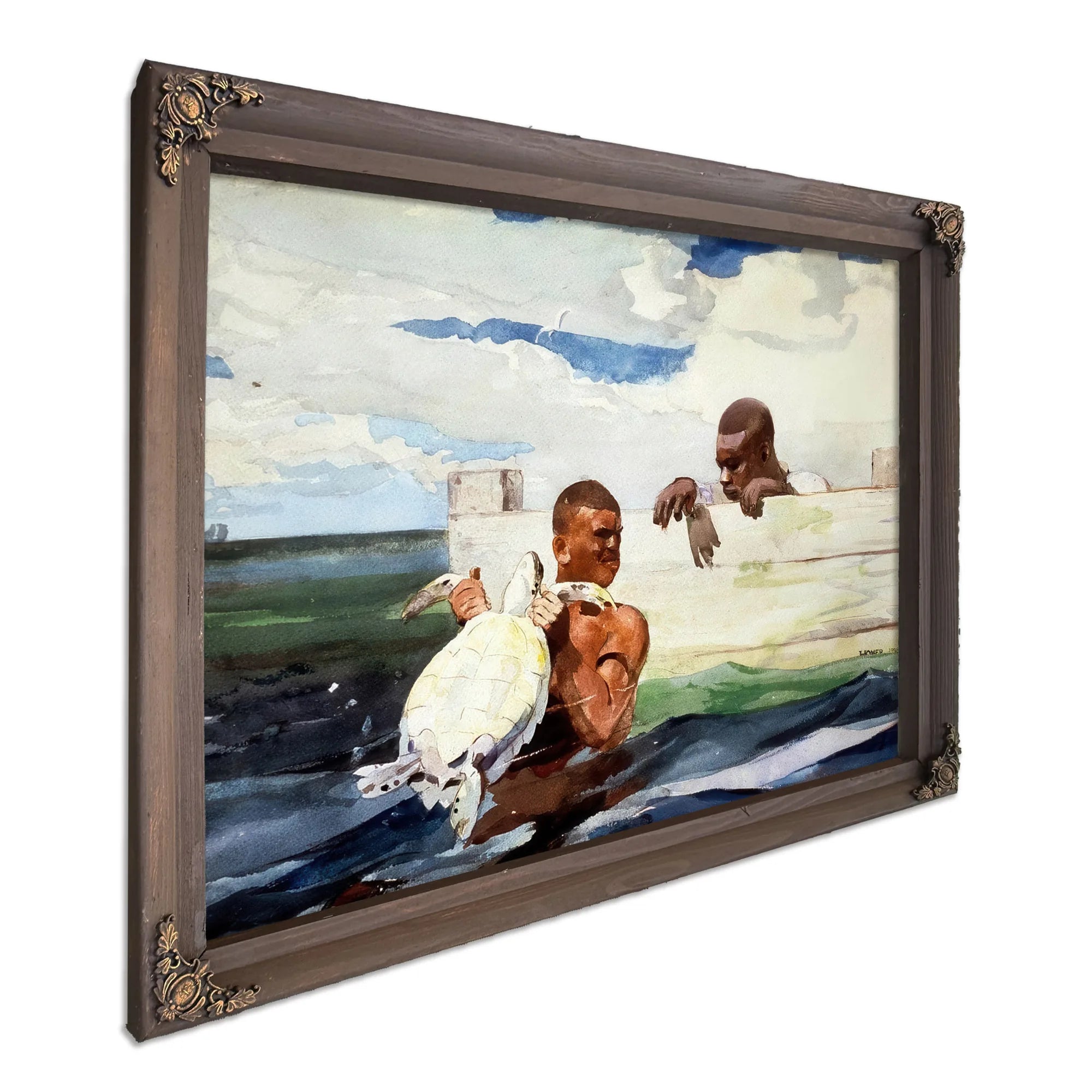 The Turtle Pond By Winslow Homer Fine Art Print