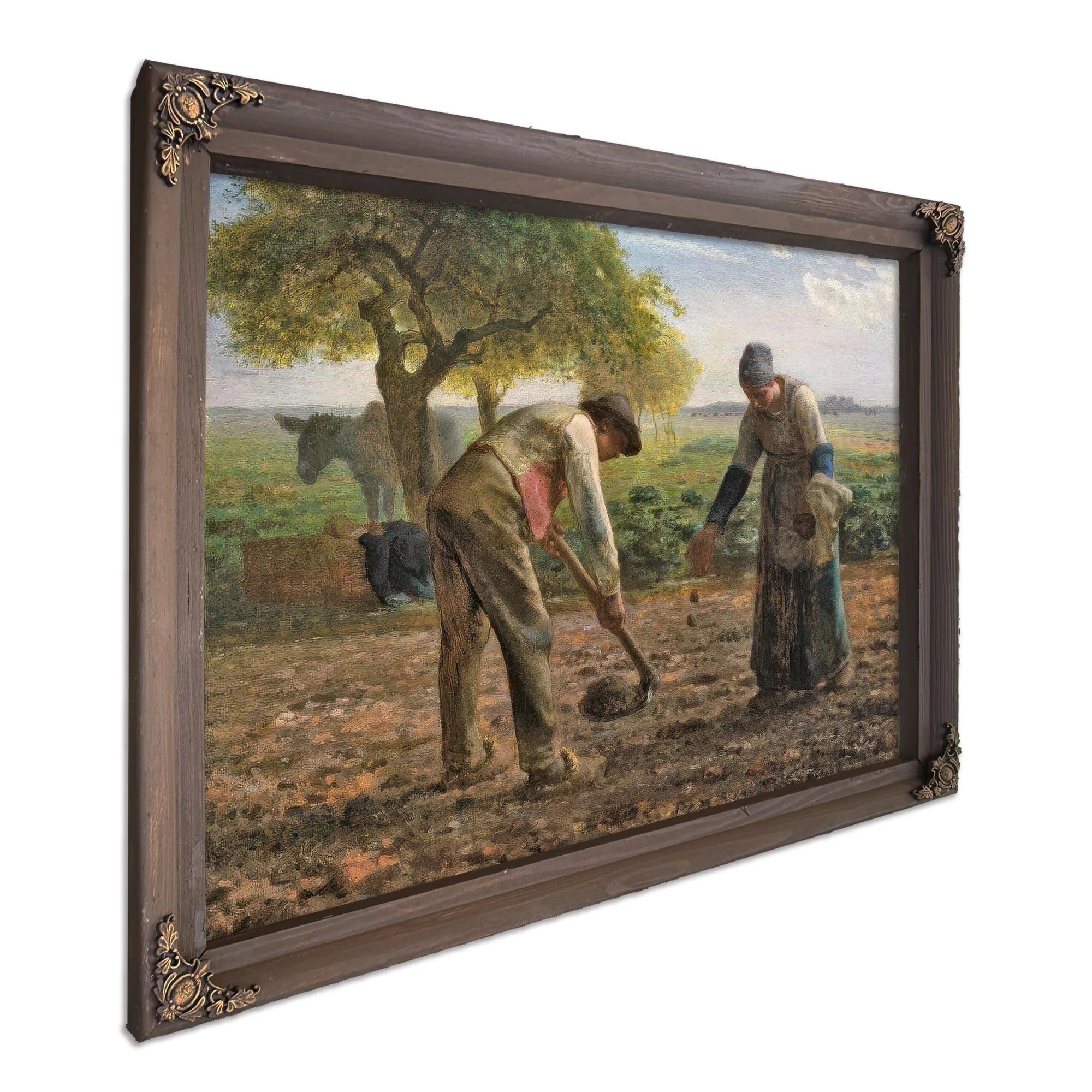 Potato Planters By Jean Francois Millet Fine Art Print
