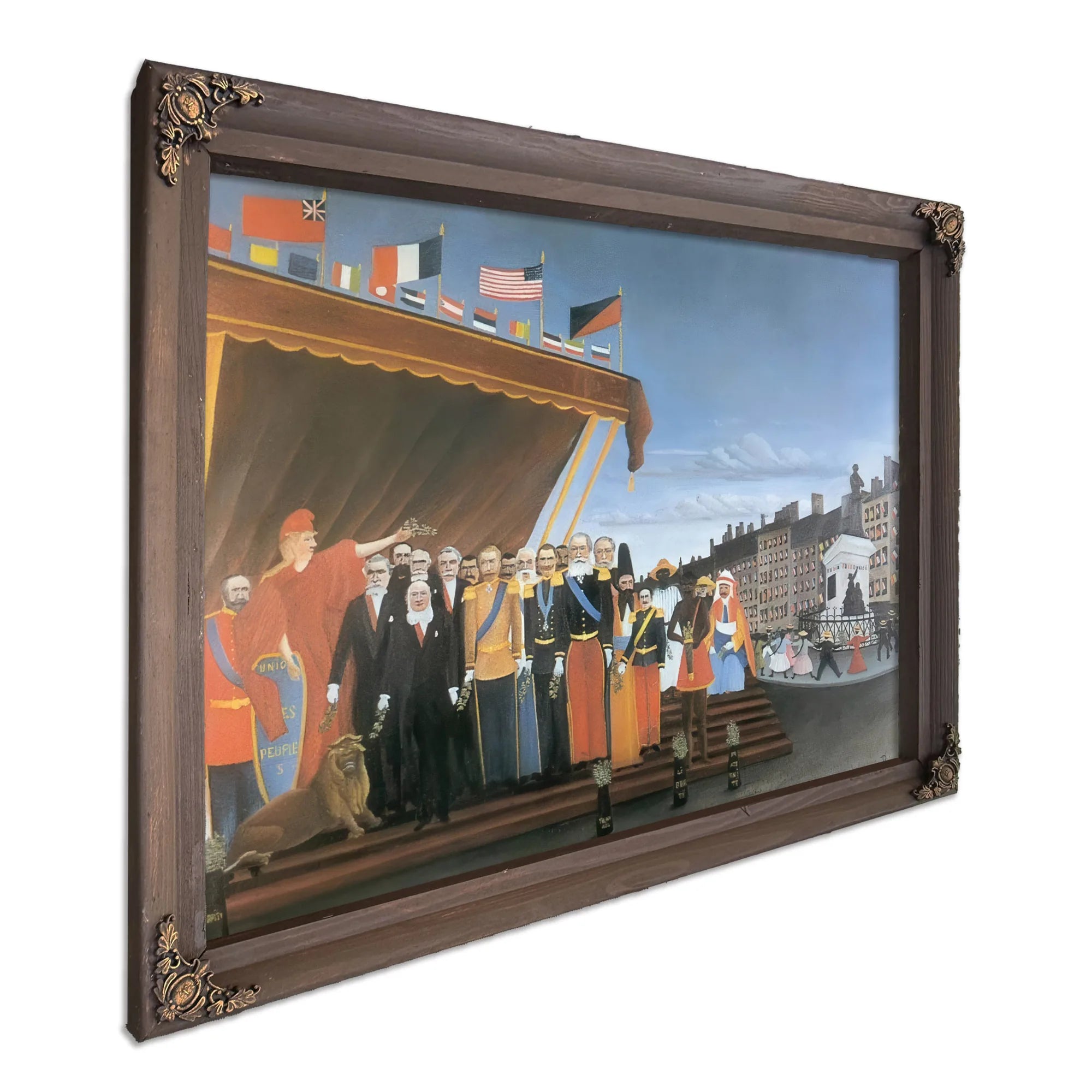 The Representatives Of Foreign Powers Coing To Salute The Republic A Token Of Peace 1907 By Henri Rousseau Fine Art Print