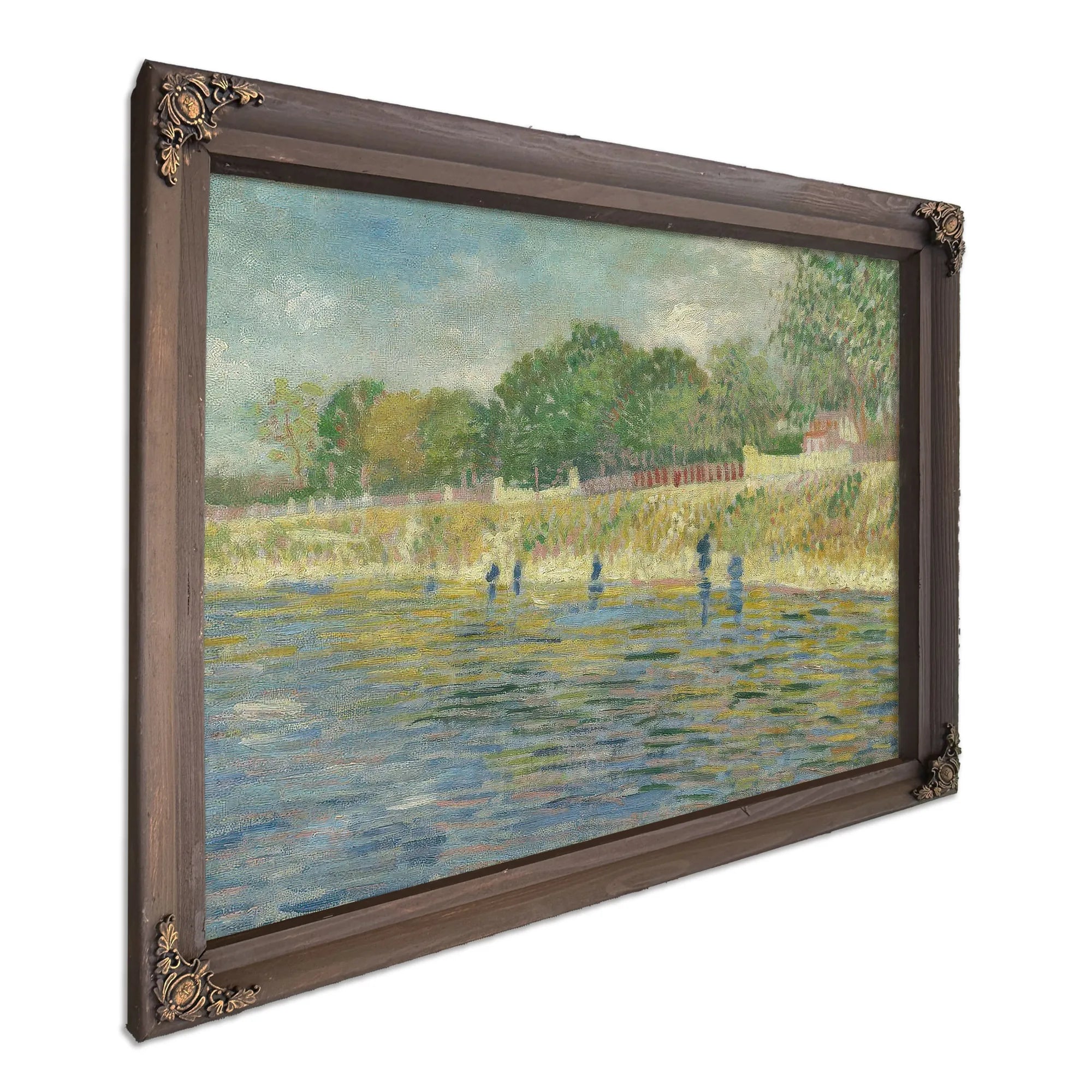 Bank Of The Seine By Vincent Van Gogh Fine Art Print