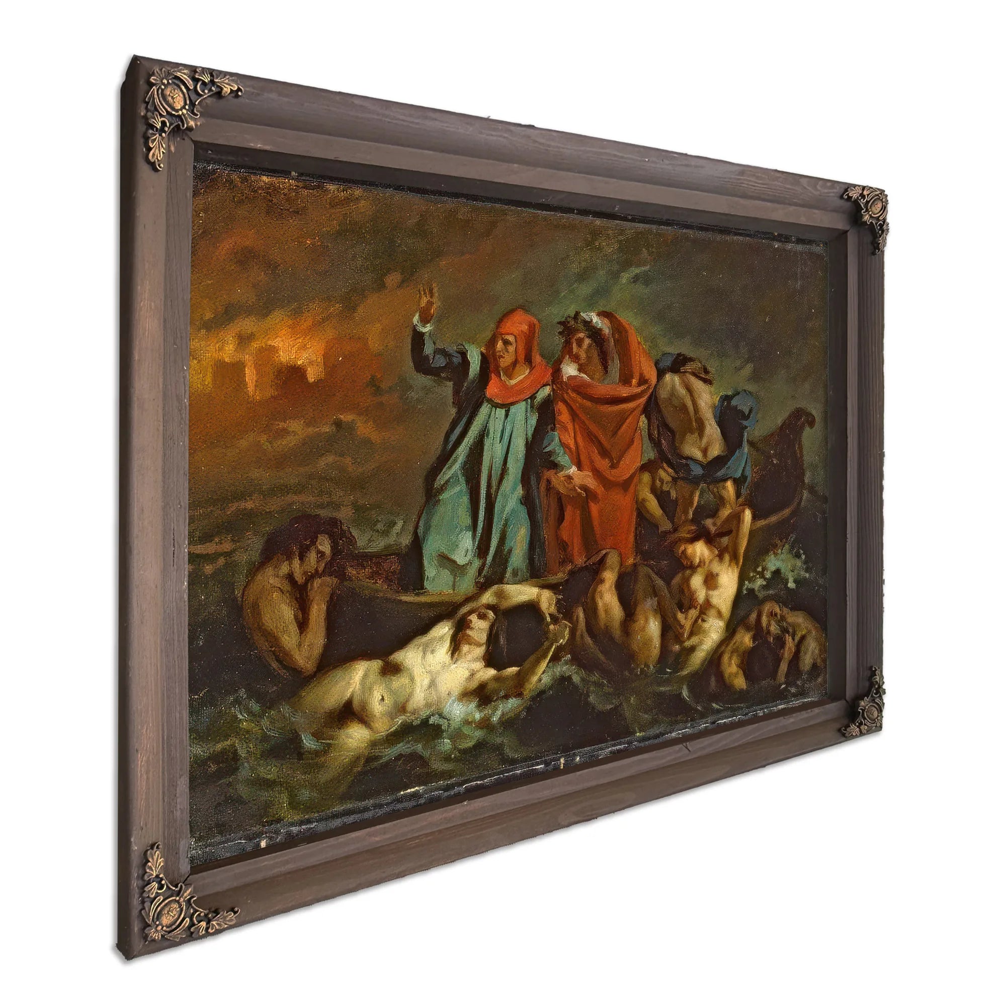 Dantes Bark By Eugene Delacroix Fine Art Print