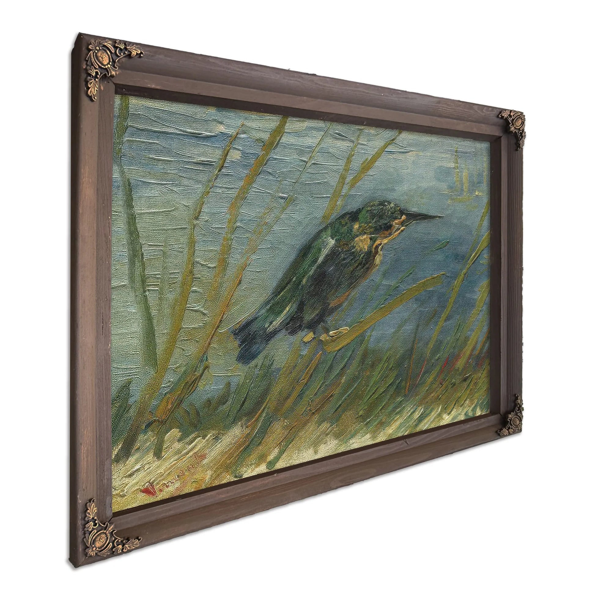 Kingfisher By The Waterside By Vincent Van Gogh Fine Art Print