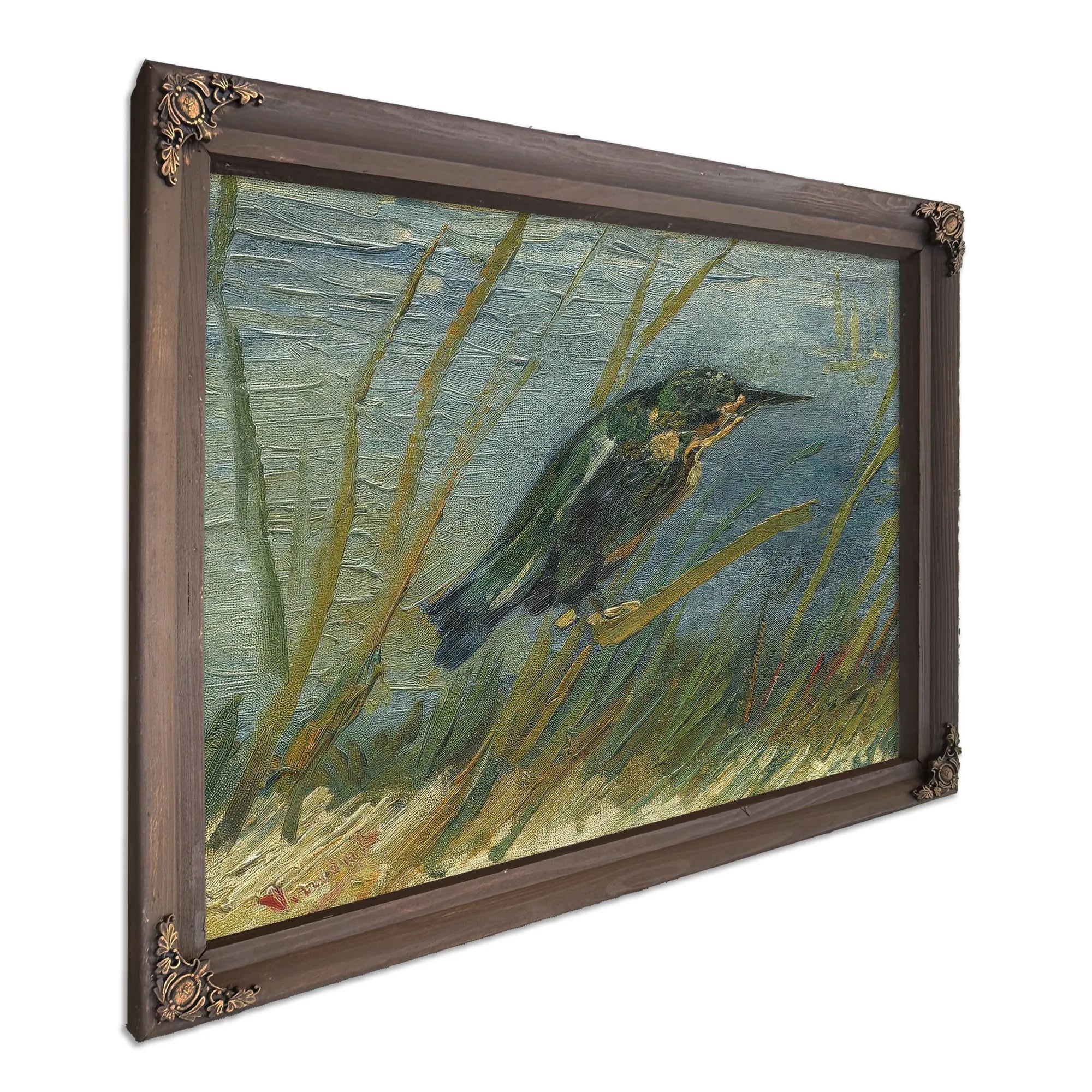 Kingfisher By The Waterside By Vincent Van Gogh Fine Art Print