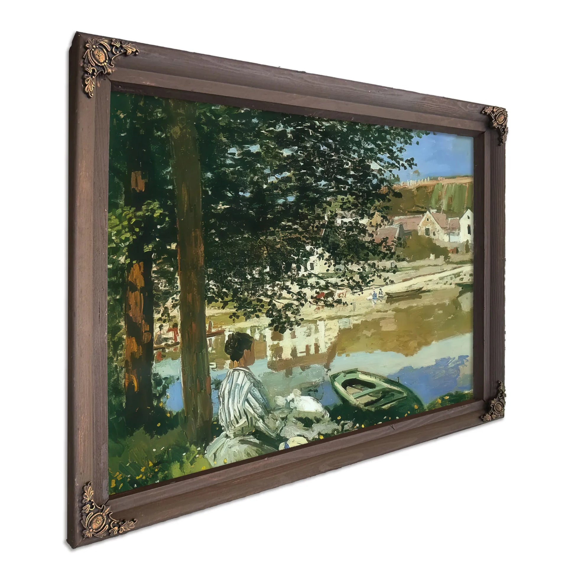 The River Bennecourt 1868 By Claude Monet Fine Art Print