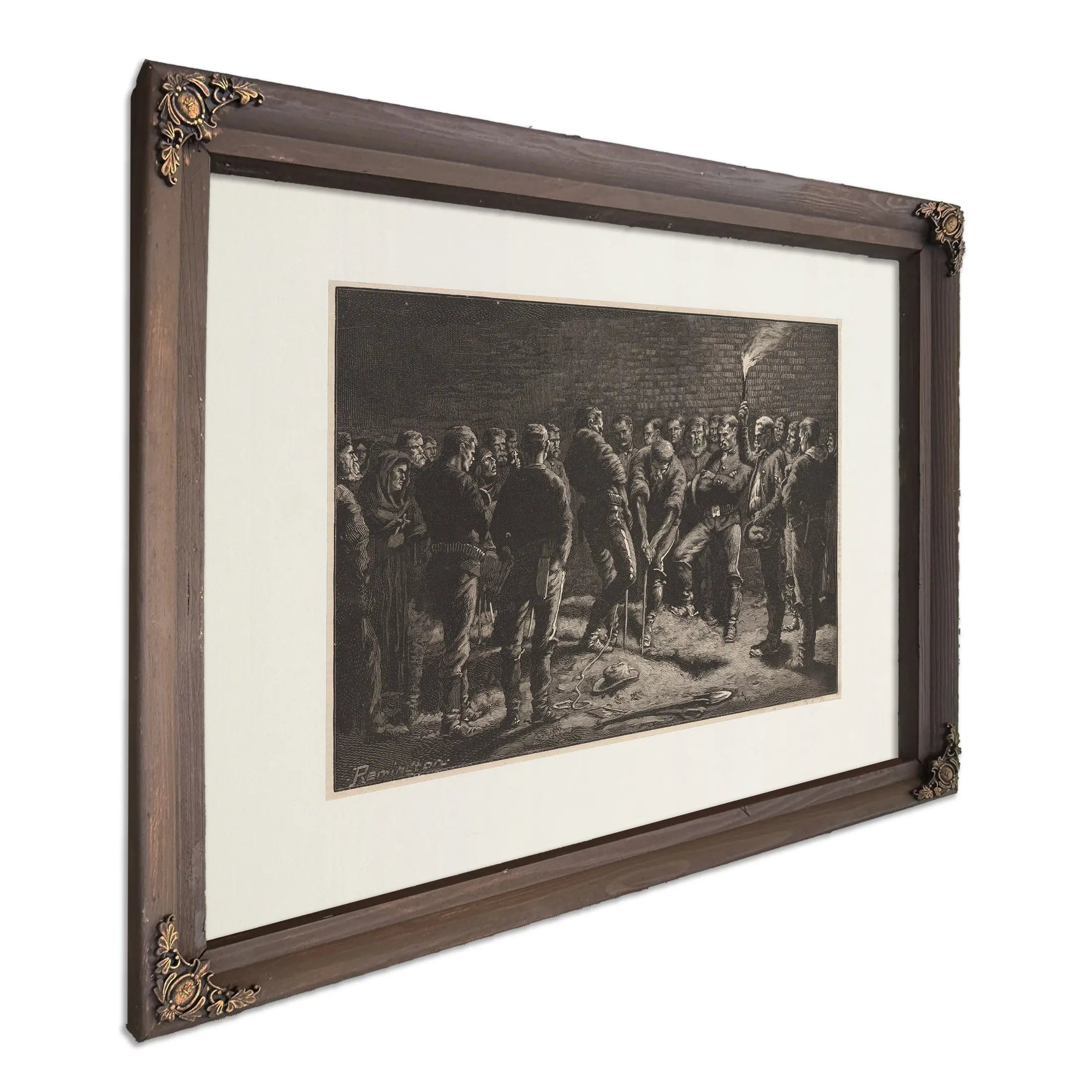 The Apache Campaign Burial Of Hatfields Men by Frederic Remington
