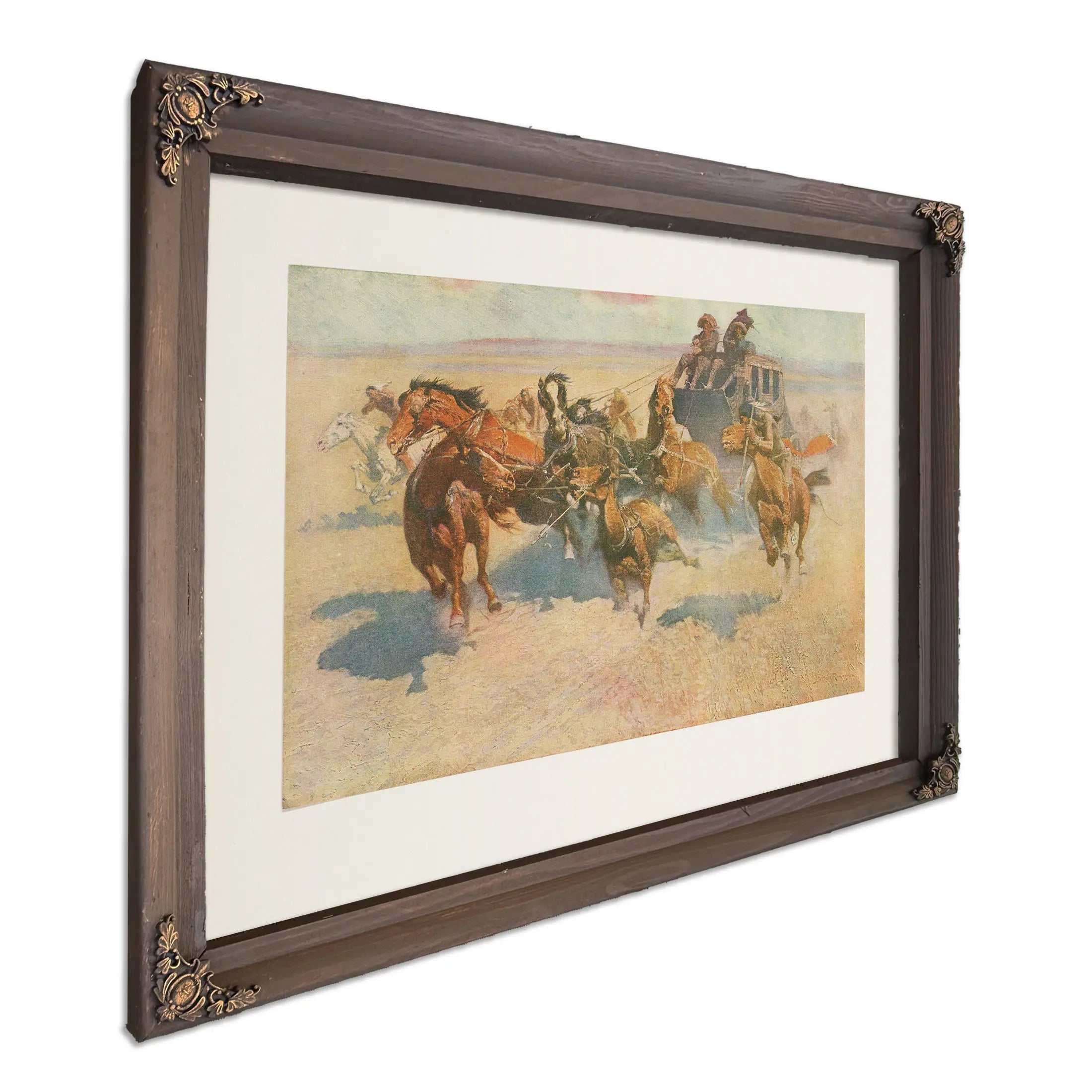 Downing The High Header by Frederic Remington