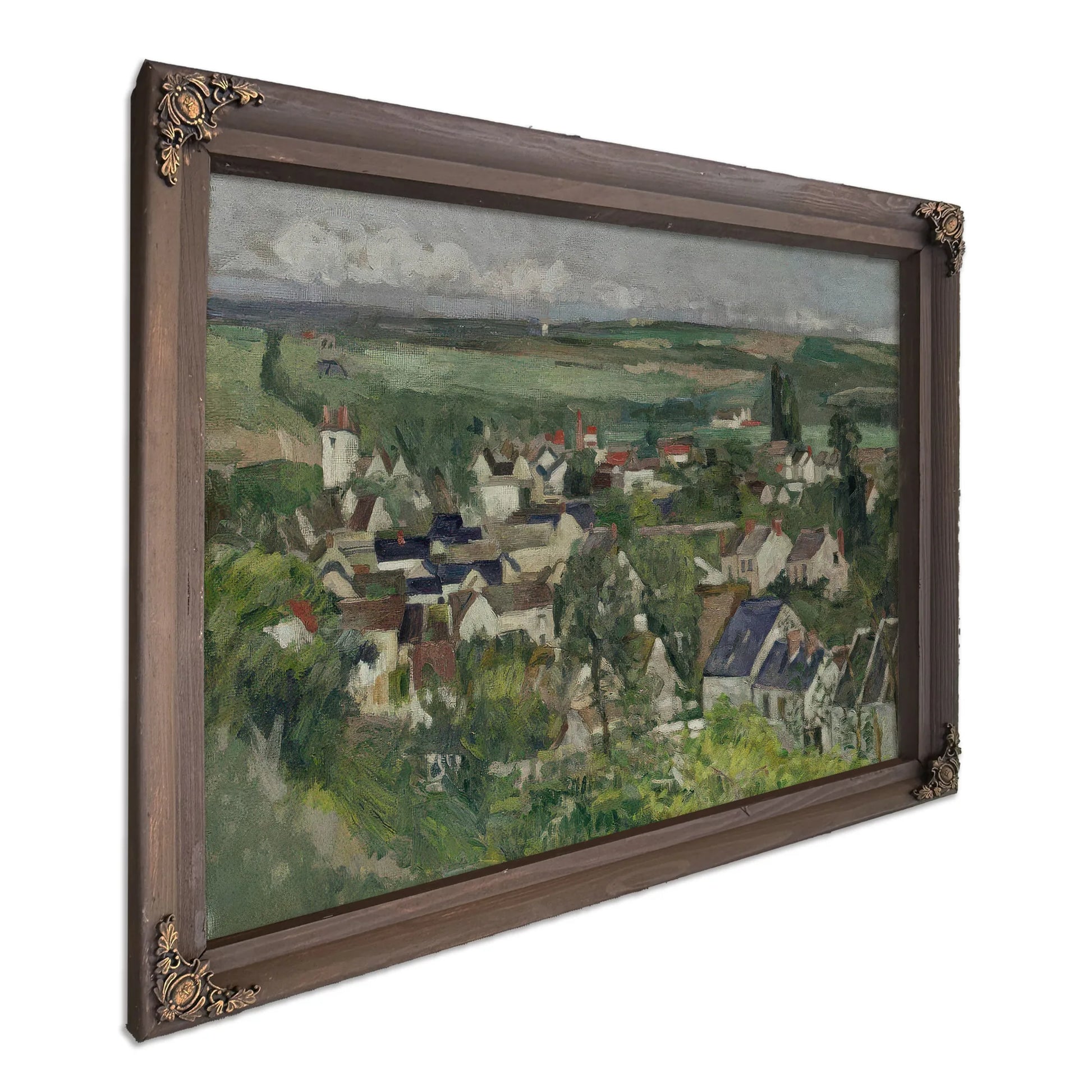 Auvers Panoramic View By Paul Cezanne Fine Art Print