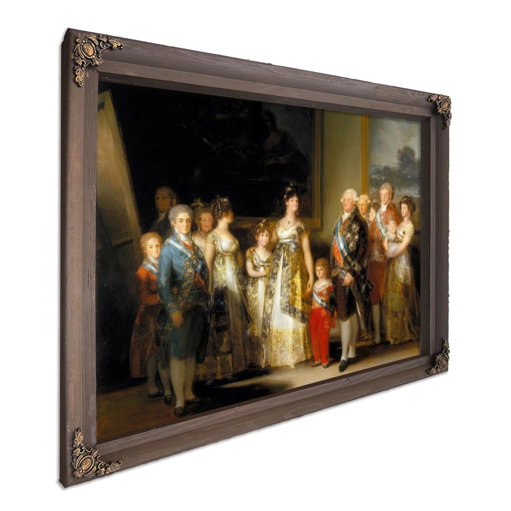 Charles Iv Of Spain And His Family 1800 1801 280X336Cm Prado Museum P00726 By Francisco De Goya Fine Art Print