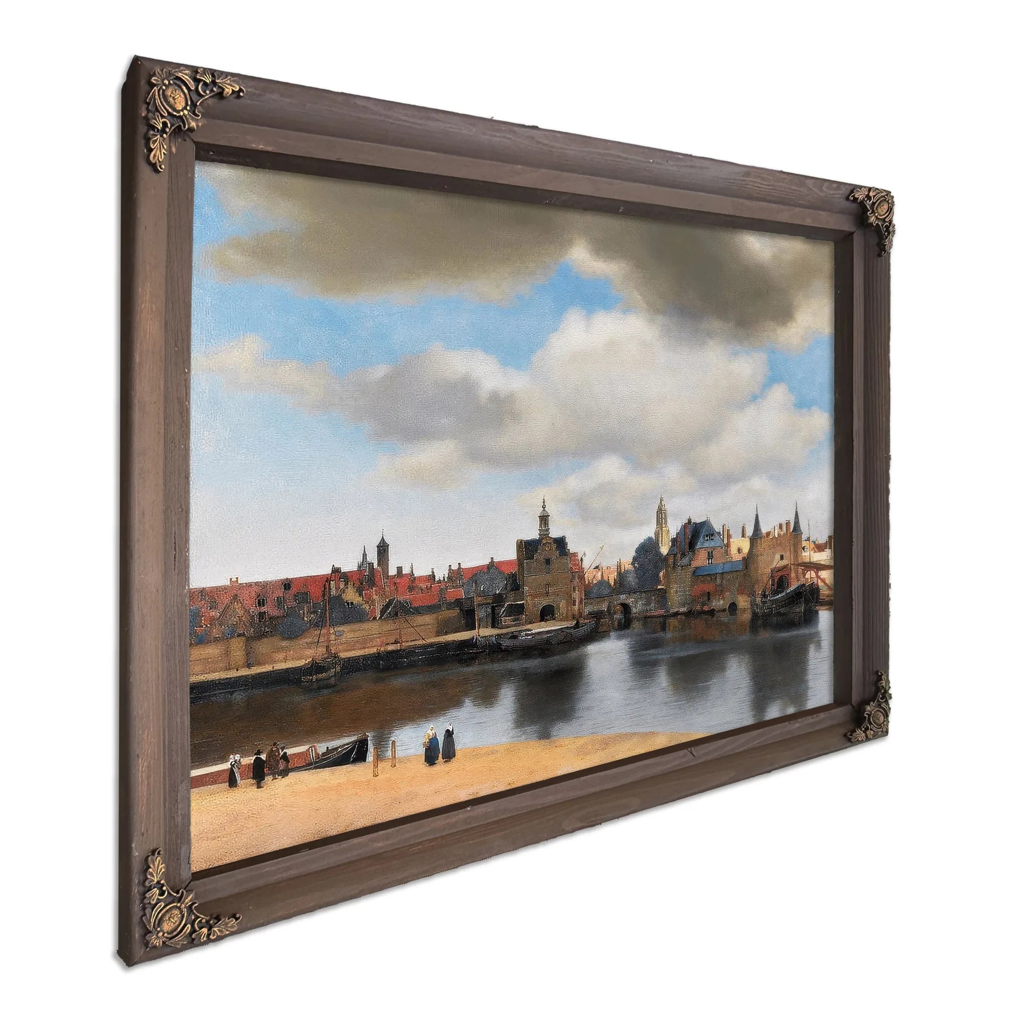 View Of Delft 1661 By Johannes Vermeer Fine Art Print