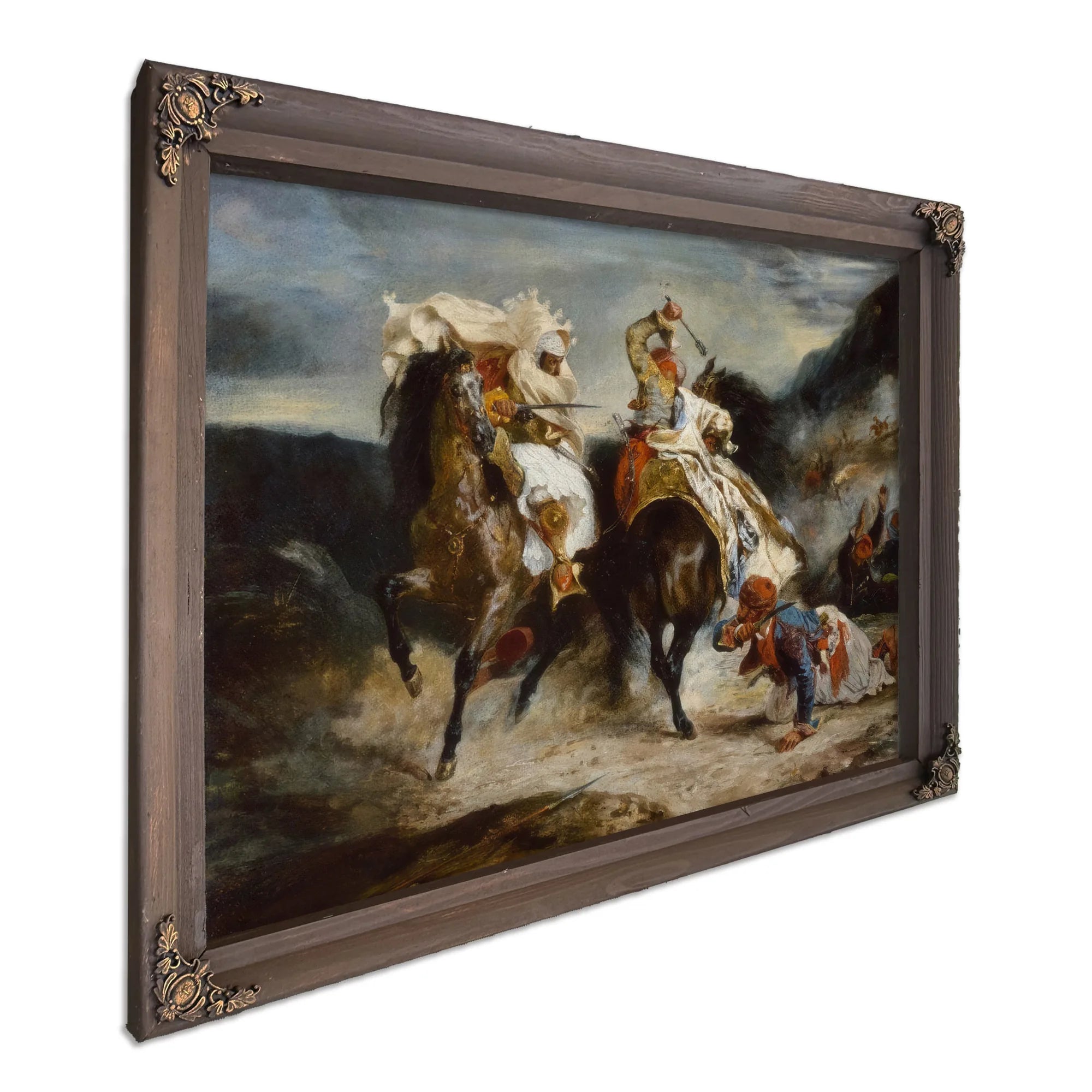 The Combat Of The Giaour And Hassan By Eugene Delacroix Fine Art Print