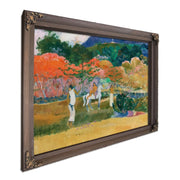 Women And A White Horse By Paul Gauguin Fine Art Print