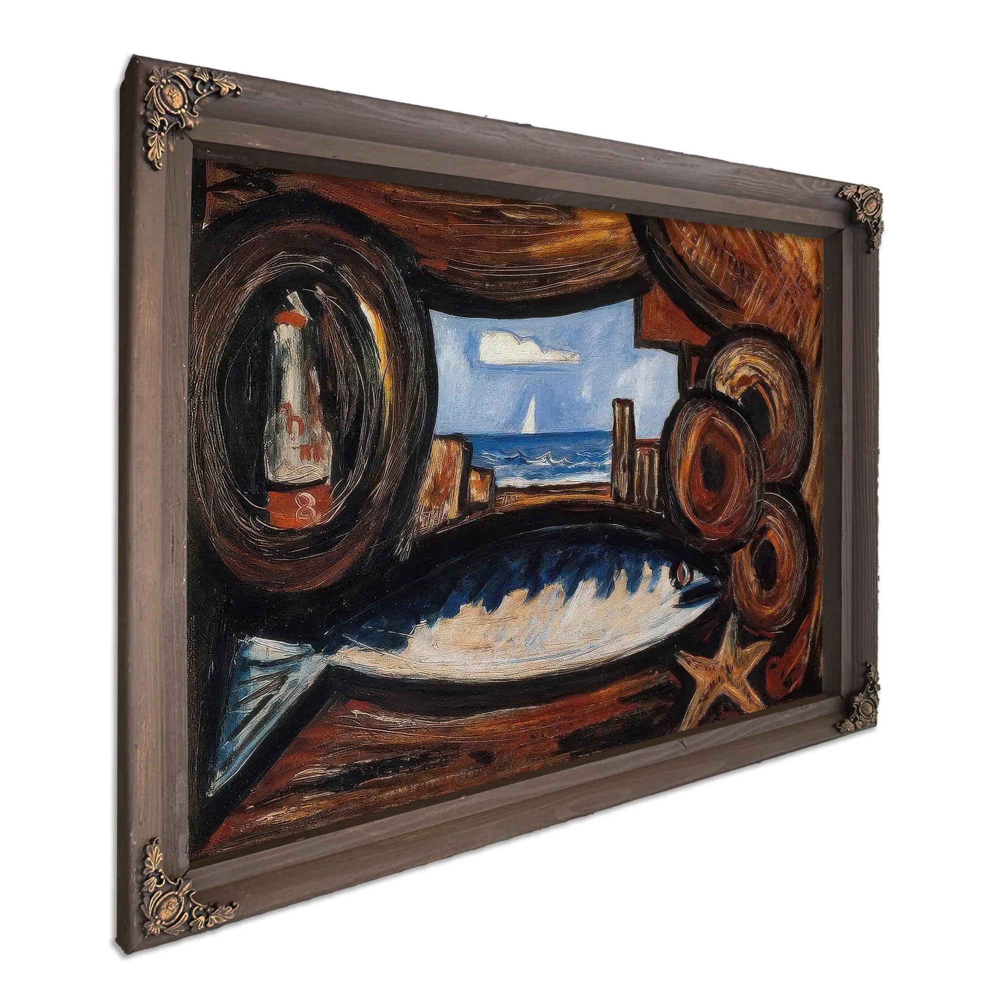 Sea View New England By Marsden Hartley Fine Art Print