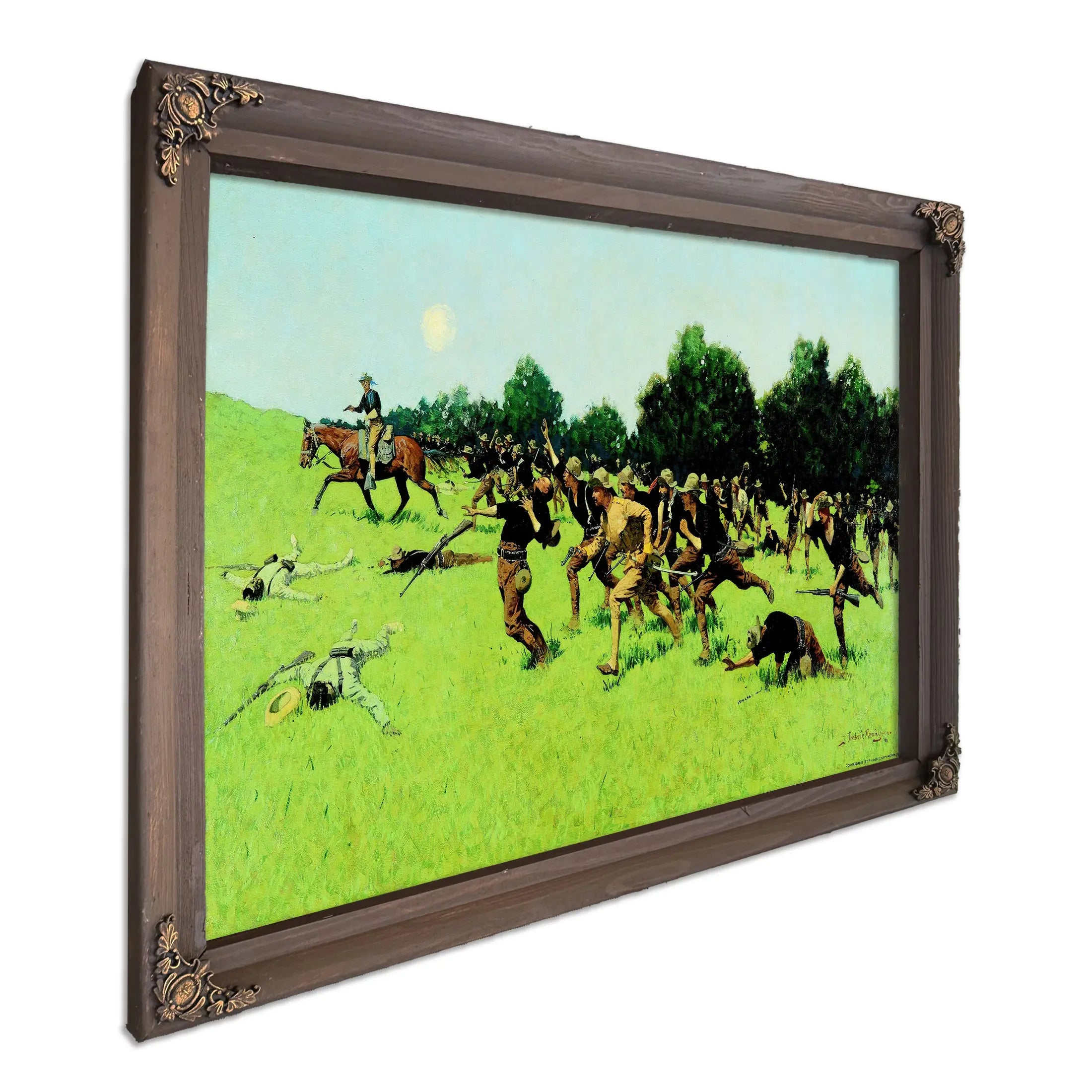 The Charge Of The Rough Riders by Frederic Remington