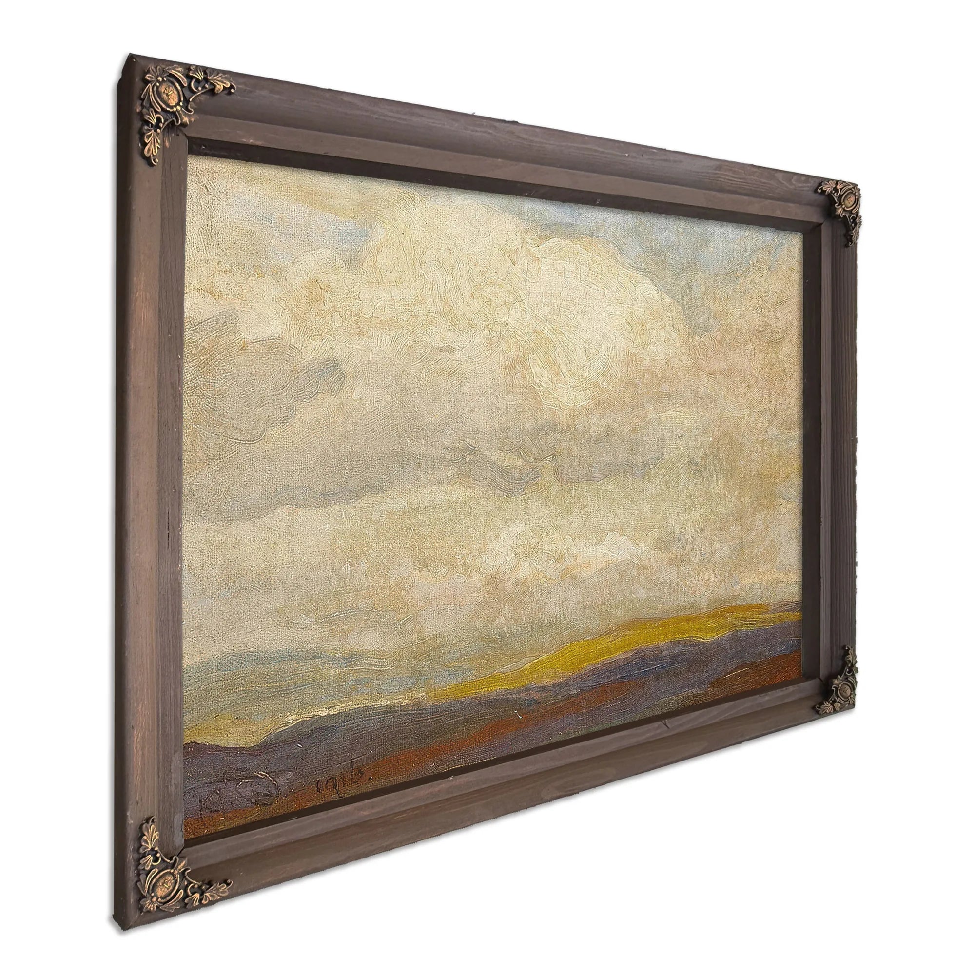 Billowy Clouds Above Plains 1916 By Maynard Dixon Fine Art Print