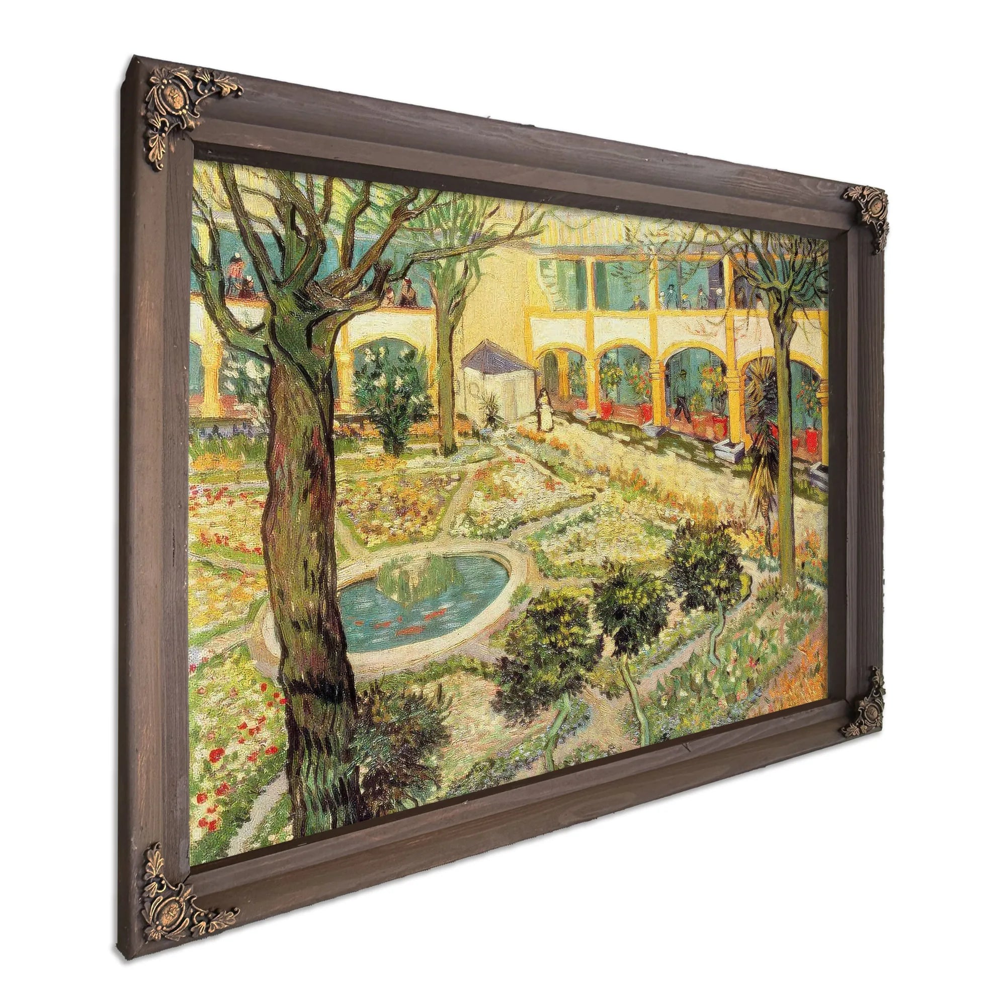 The Asylum Garden At Arles By Vincent Van Gogh Fine Art Print