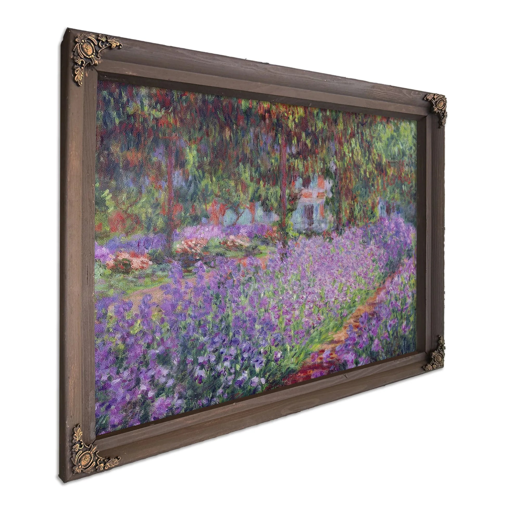 The Artist's Garden At Giverny By Claude Monet Fine Art Print
