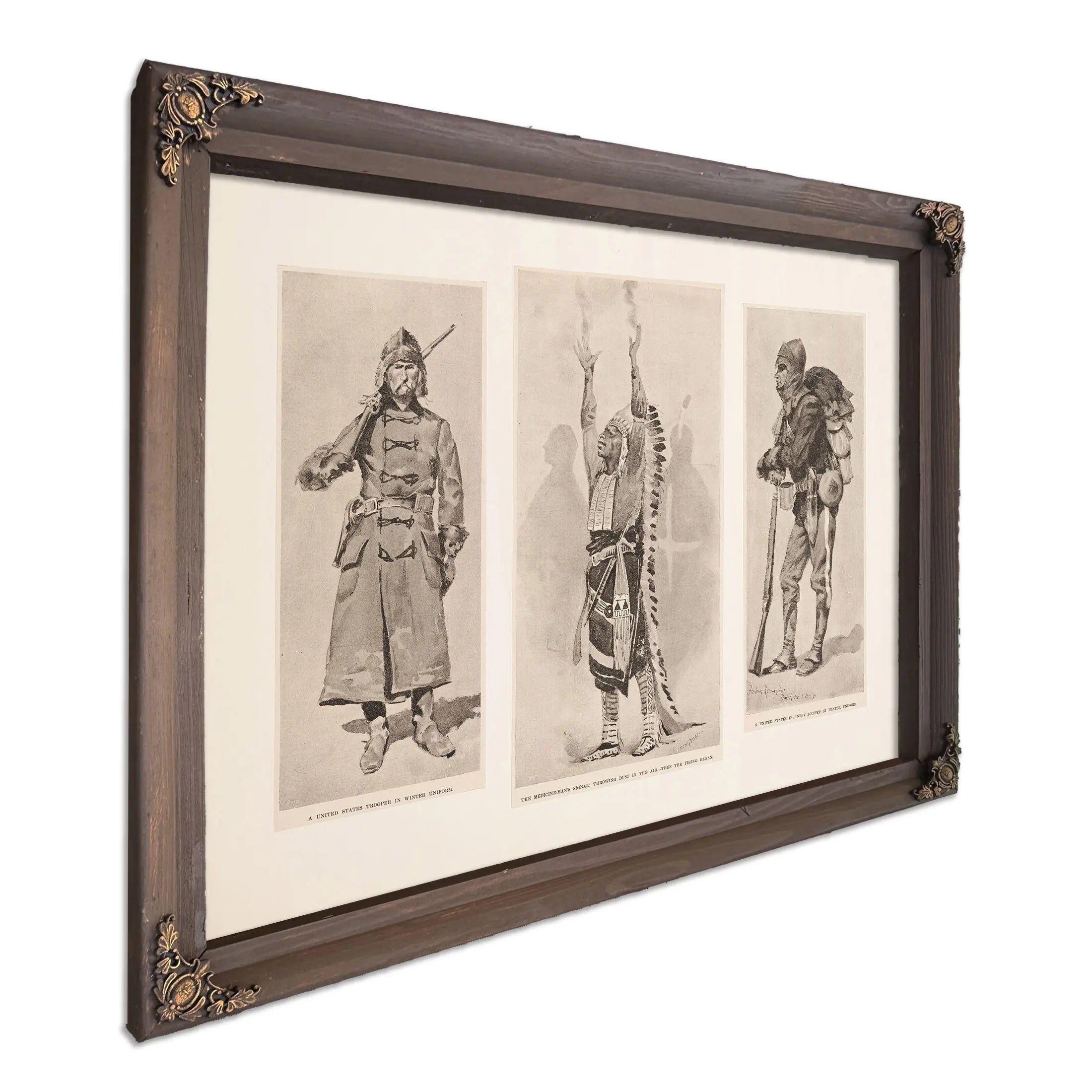A United States Trooper The Medicine Mans Signal A United States Infantry Soldier by Frederic Remington