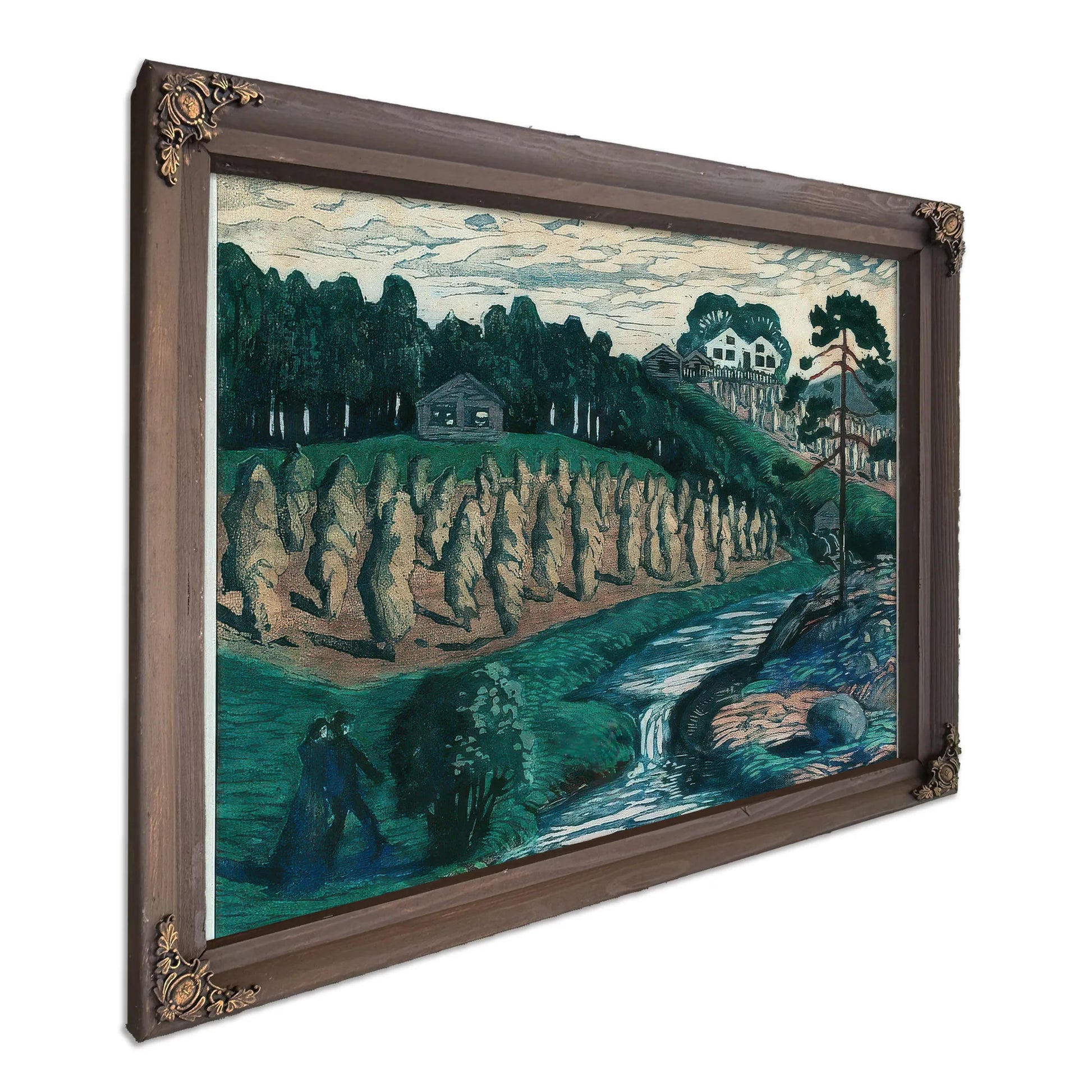 Large Stook By Nicolai Astrup Fine Art Print