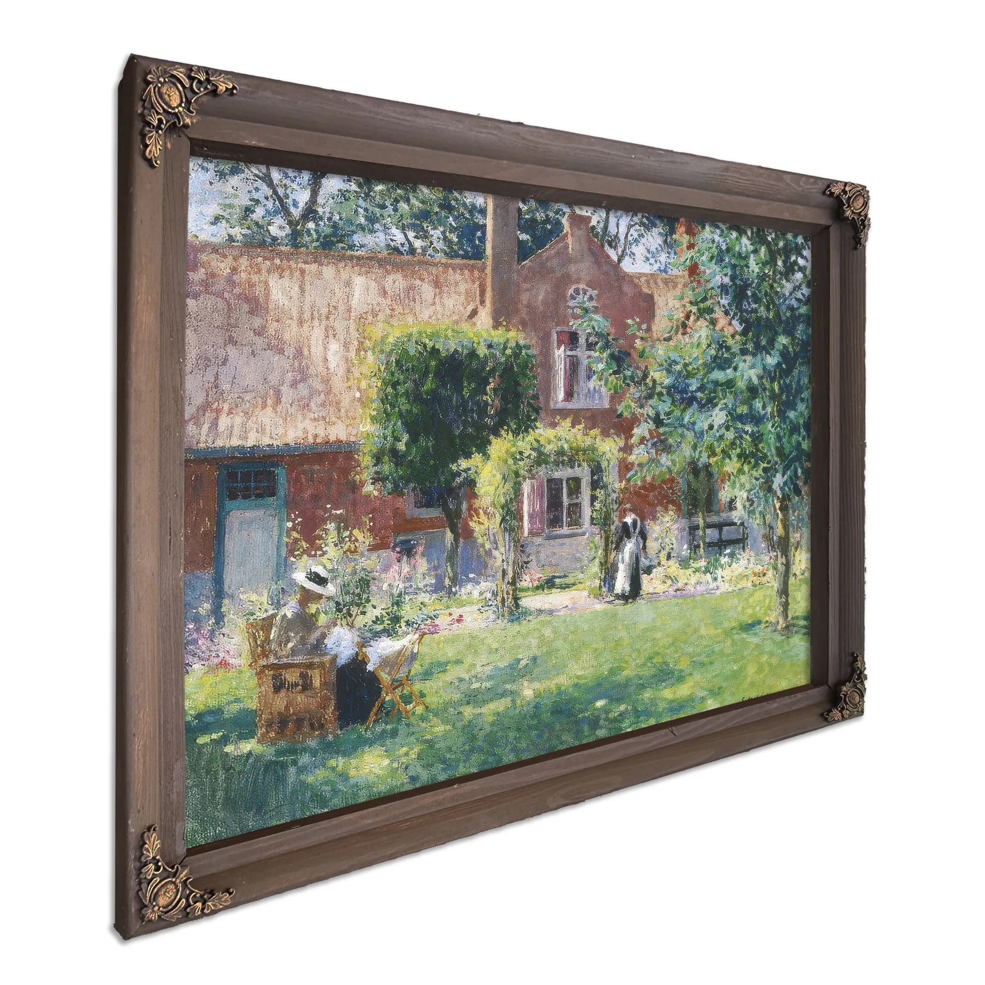 The Unpretentious Garden By Gari Melchers Fine Art Print
