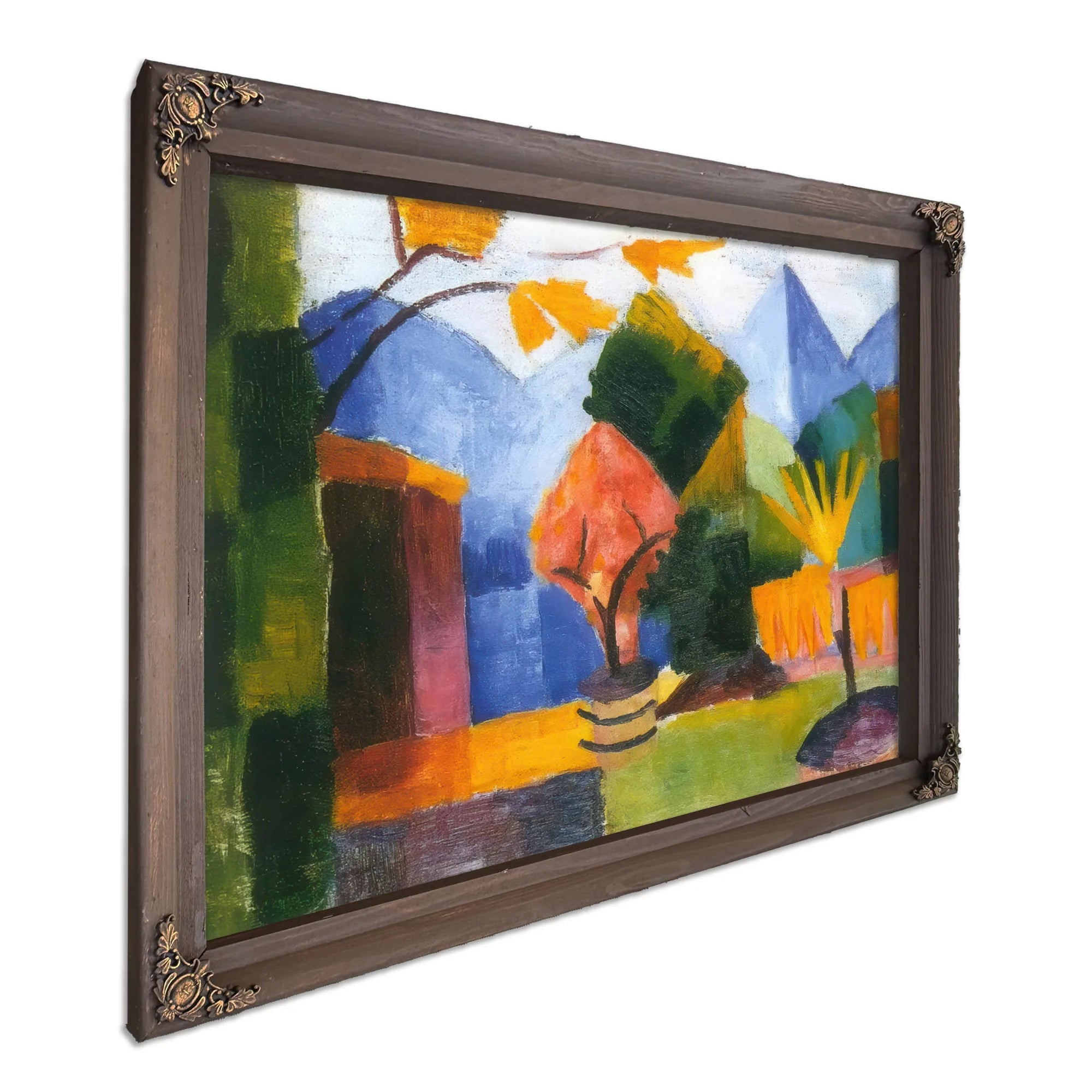 Garden At Lake Thun By August Macke Fine Art Print