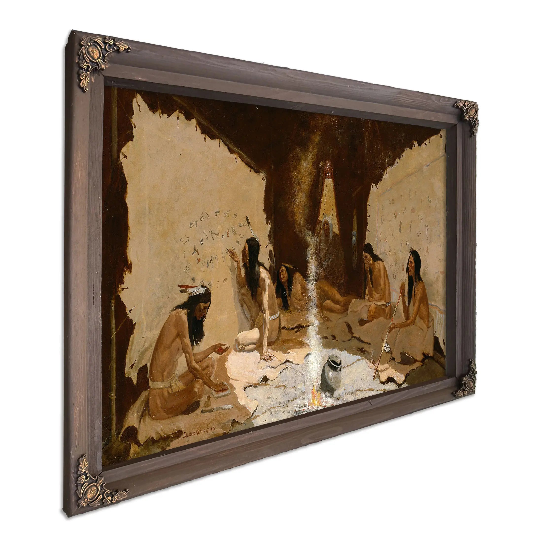 Historians Of The Tribe by Frederic Remington