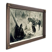 On The Cattle Range What S The Show For A Chirstmas Dinner Chief by Frederic Remington