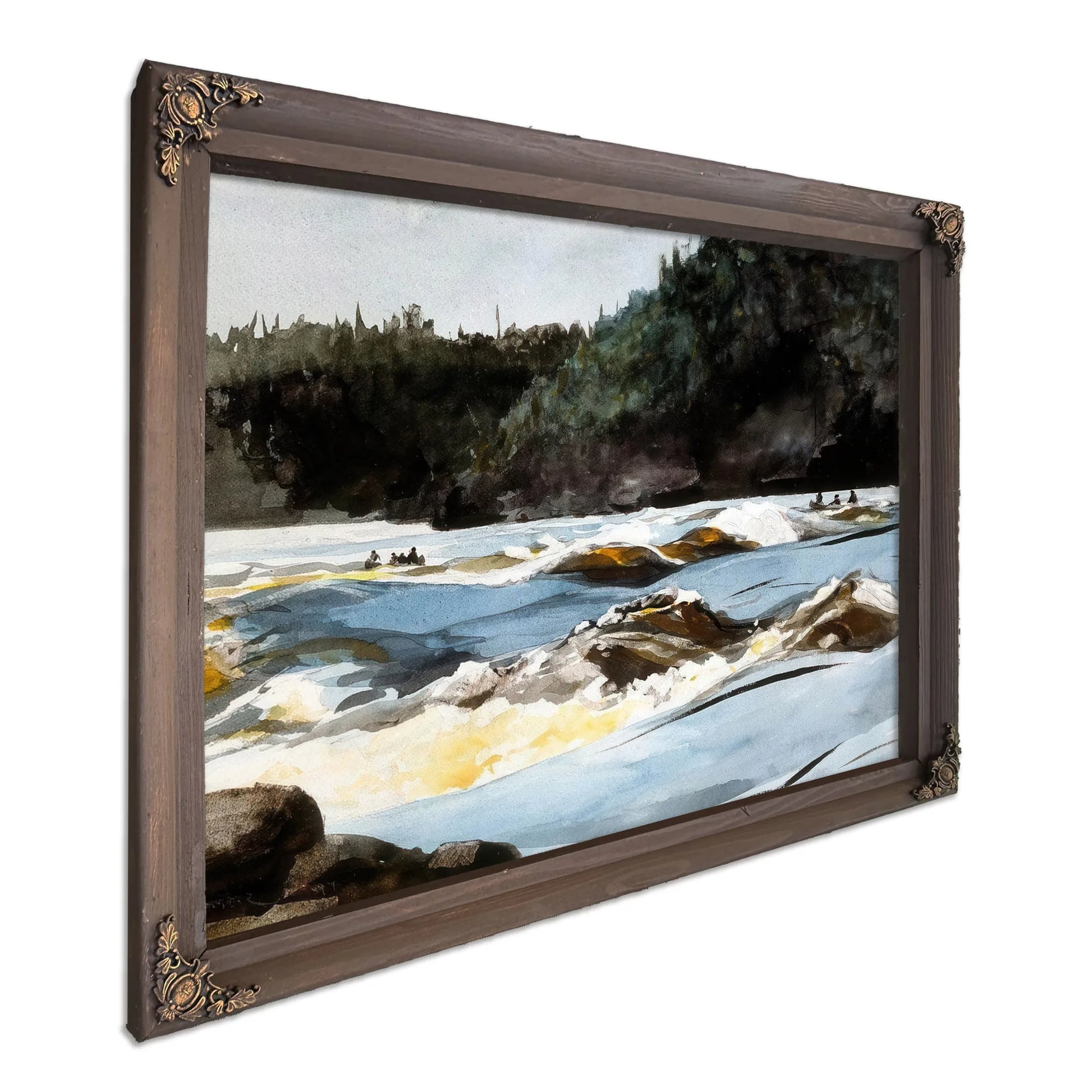 Saguenay River Lower Rapids By Winslow Homer Fine Art Print