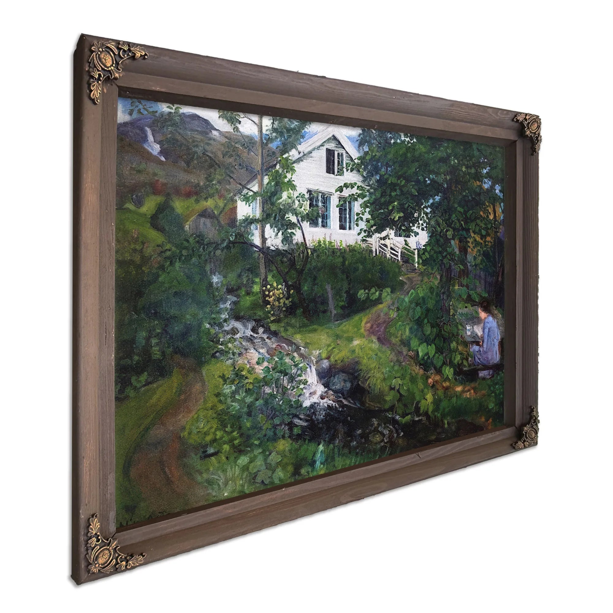 View Of The Parsonage By Nicolai Astrup Fine Art Print