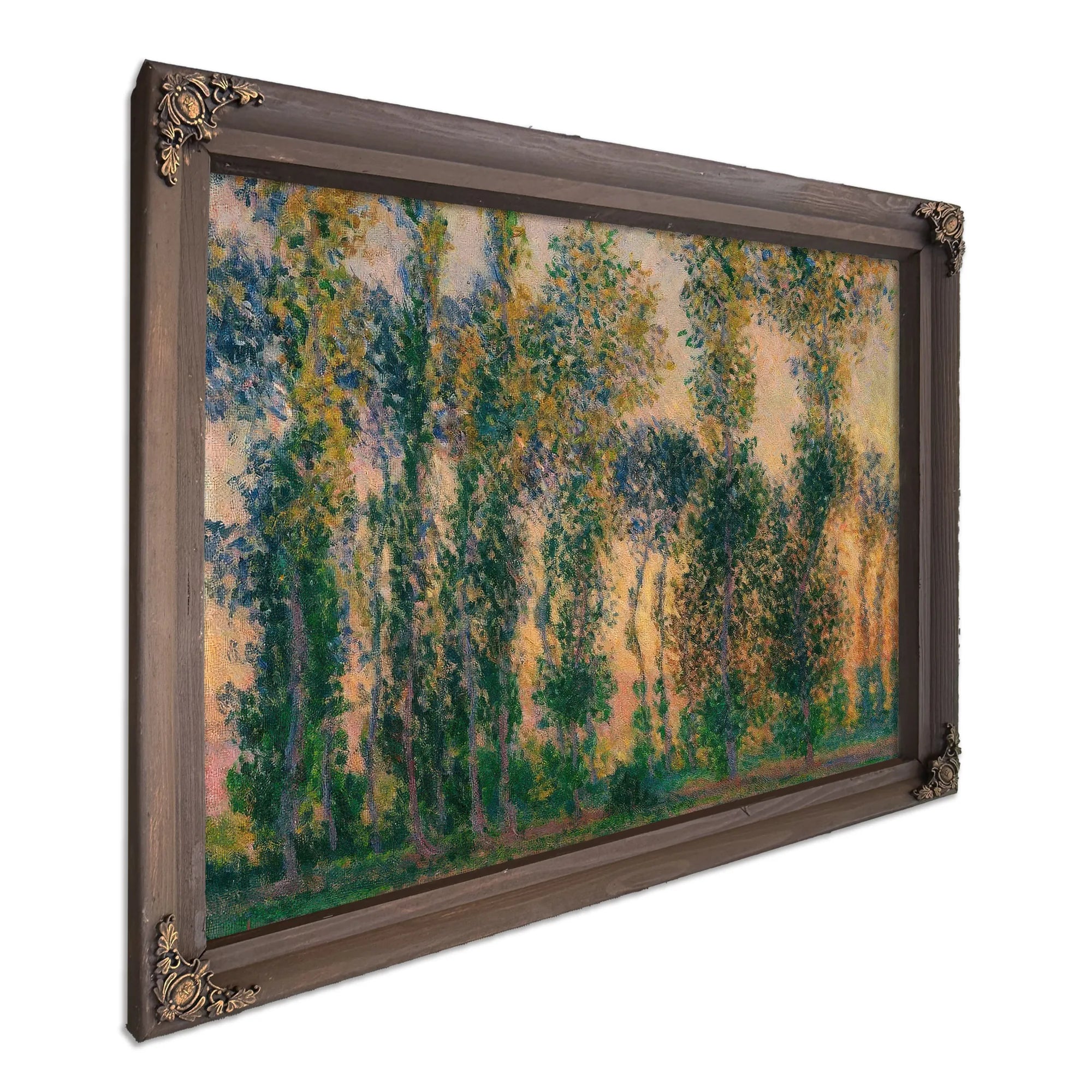 Poplars At Giverny Sunrise By Claude Monet Fine Art Print
