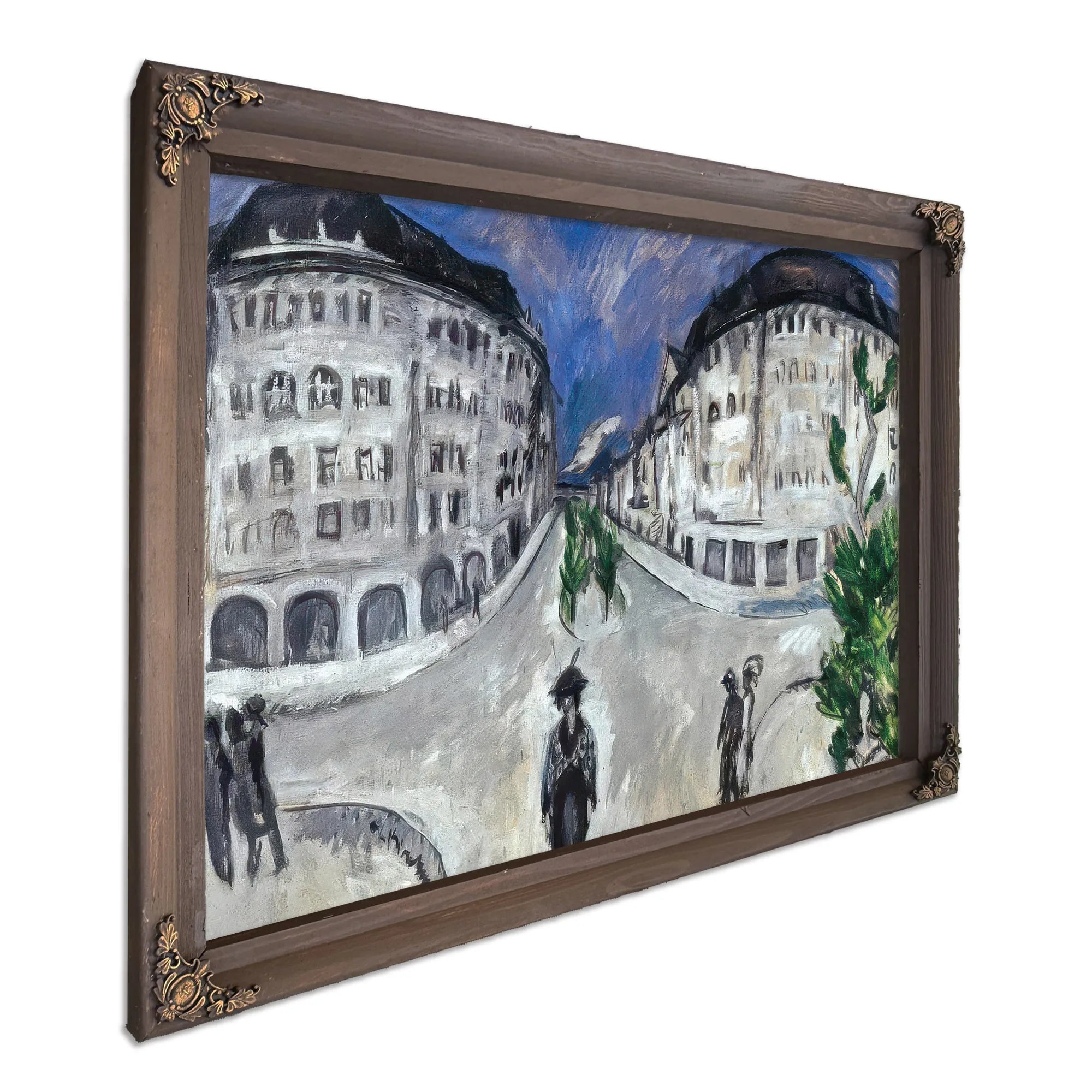 Street By Schoneberg Park By Ernst Ludwig Kirchner Fine Art Print