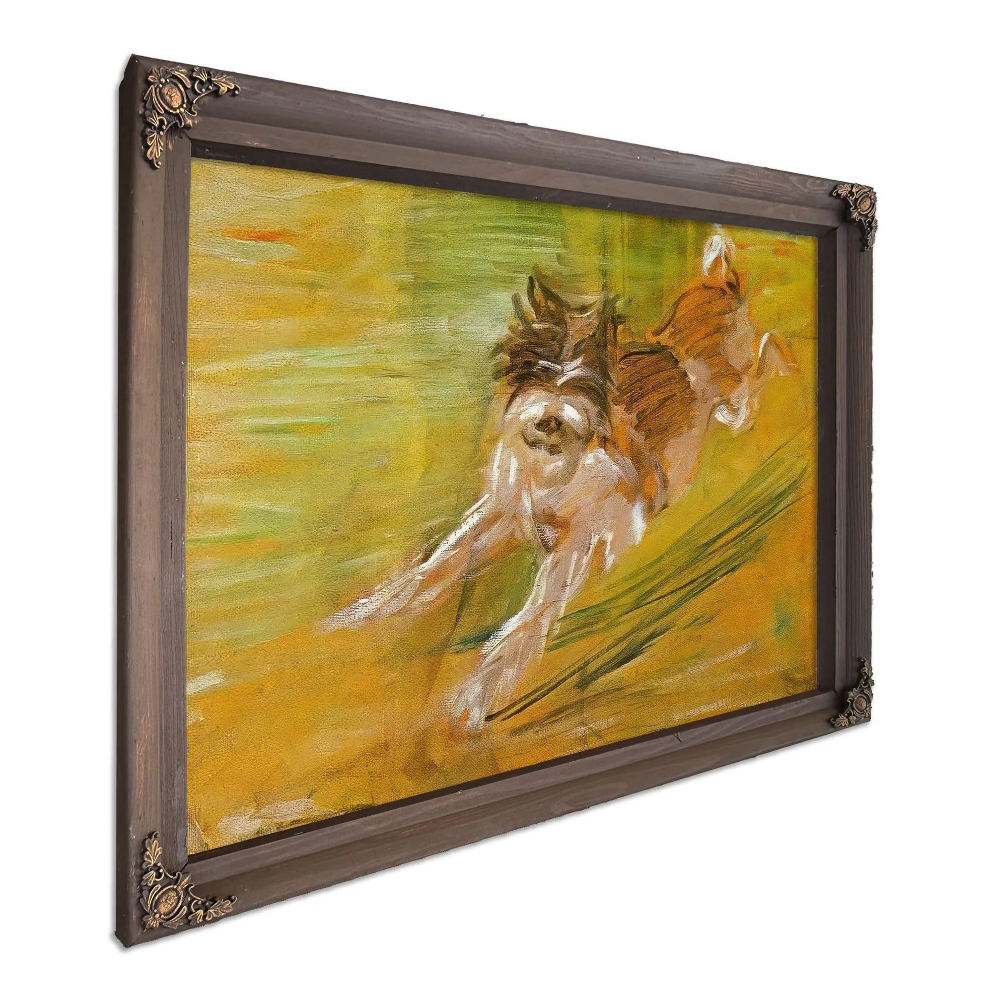 Jumping Dog Schlick By Franz Marc Fine Art Print