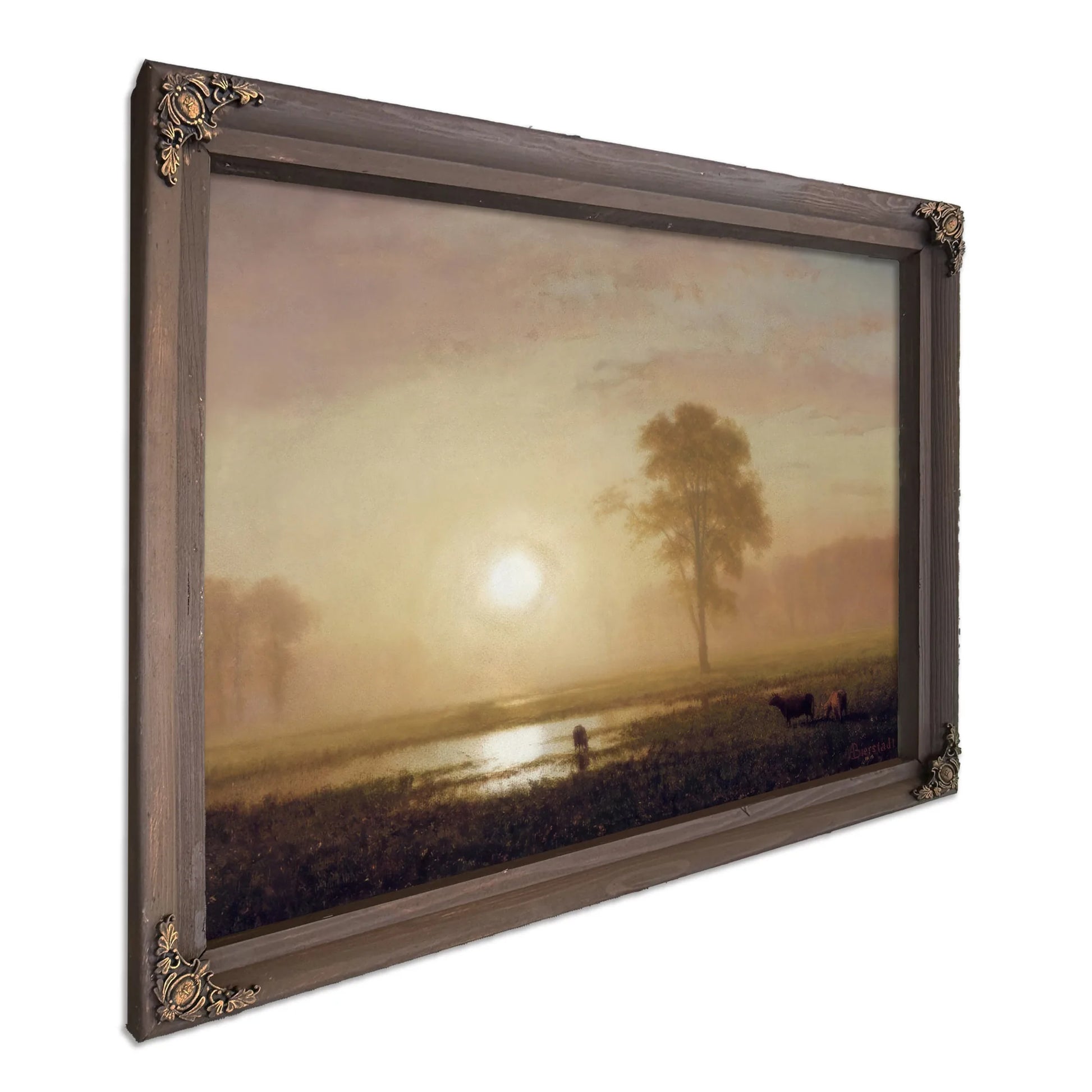 Sunset On The Plains By Albert Bierstadt Fine Art Print