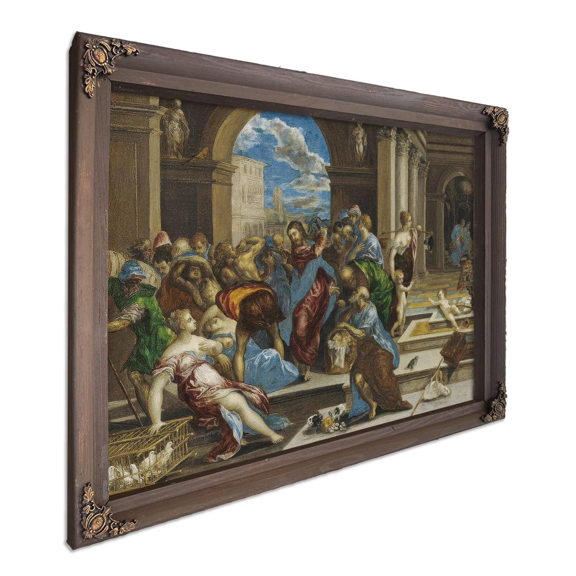 Christ Cleansing The Temple By El Greco Fine Art Print