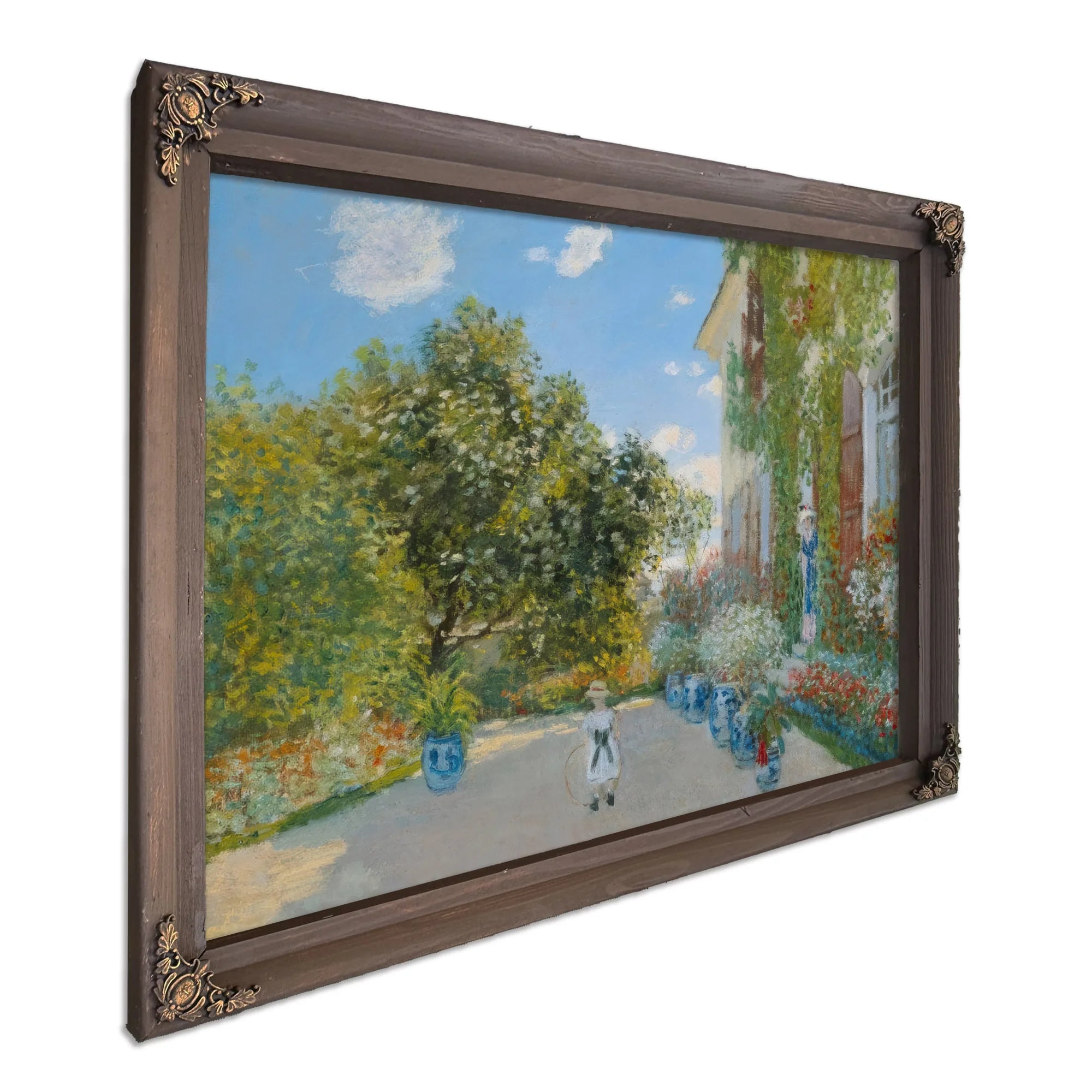 The Artist's House At Argenteuil By Claude Monet Fine Art Print