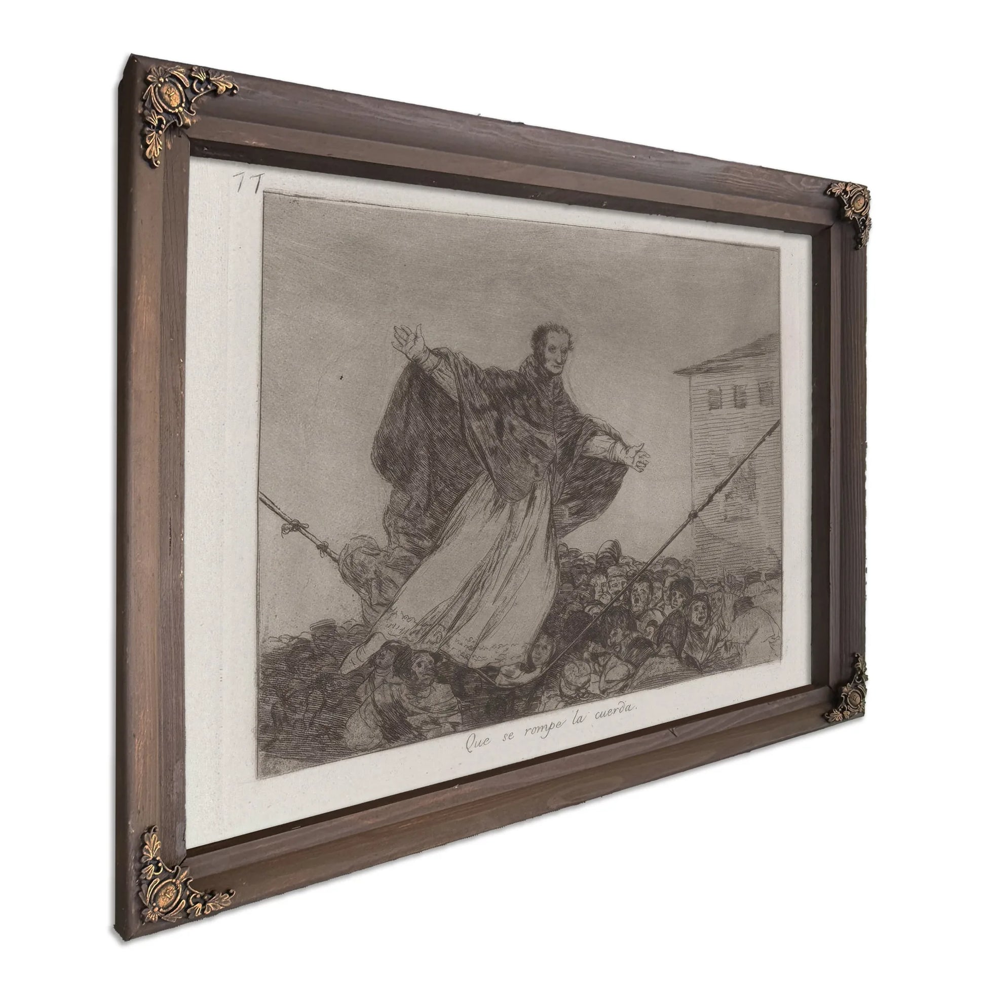 Que Se Rompe La Cuerda (May The Cord Break) Plate 77 From Los Desastres De La Guerra (The Disasters Of War) By Francisco De Goya Fine Art Print