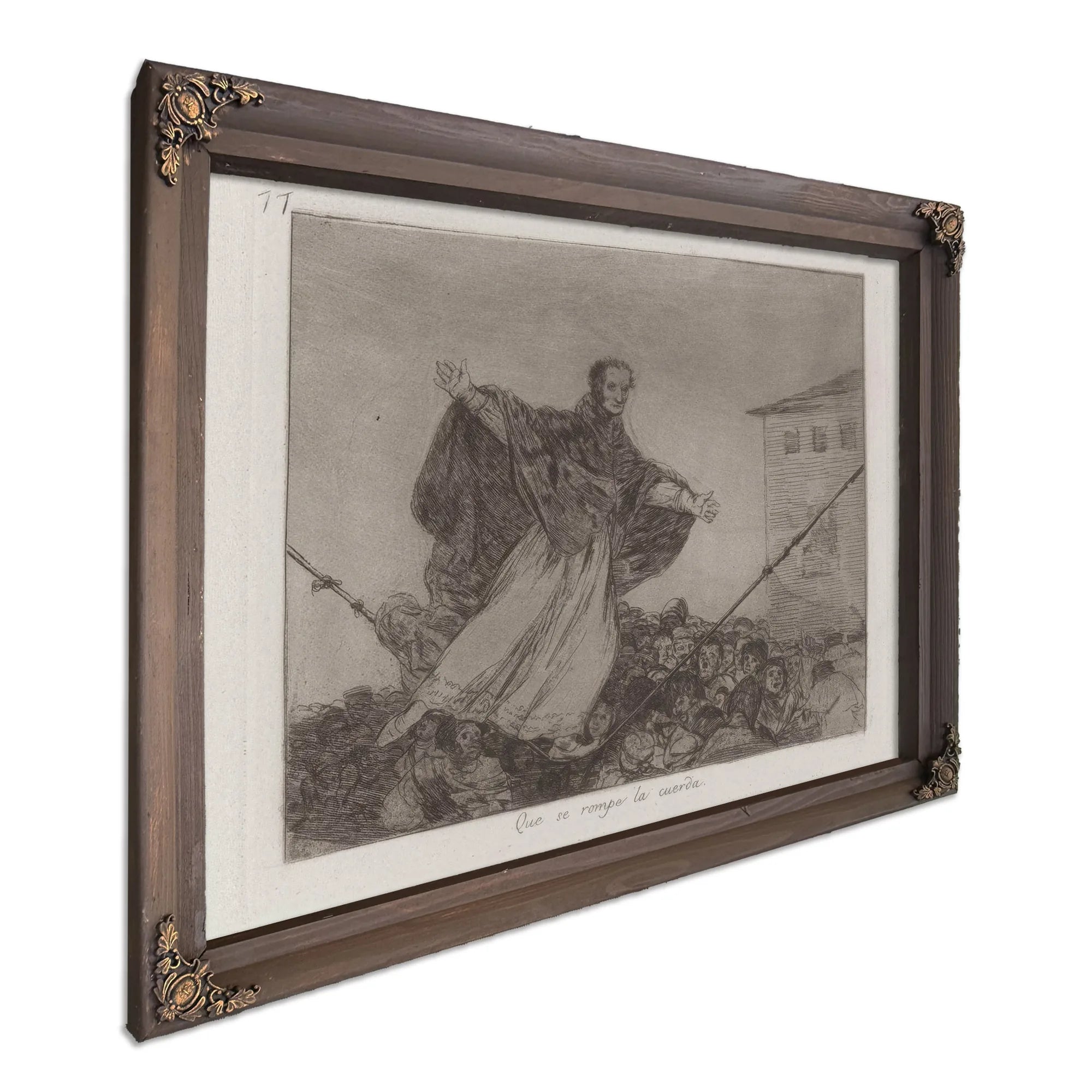 Que Se Rompe La Cuerda (May The Cord Break) Plate 77 From Los Desastres De La Guerra (The Disasters Of War) By Francisco De Goya Fine Art Print
