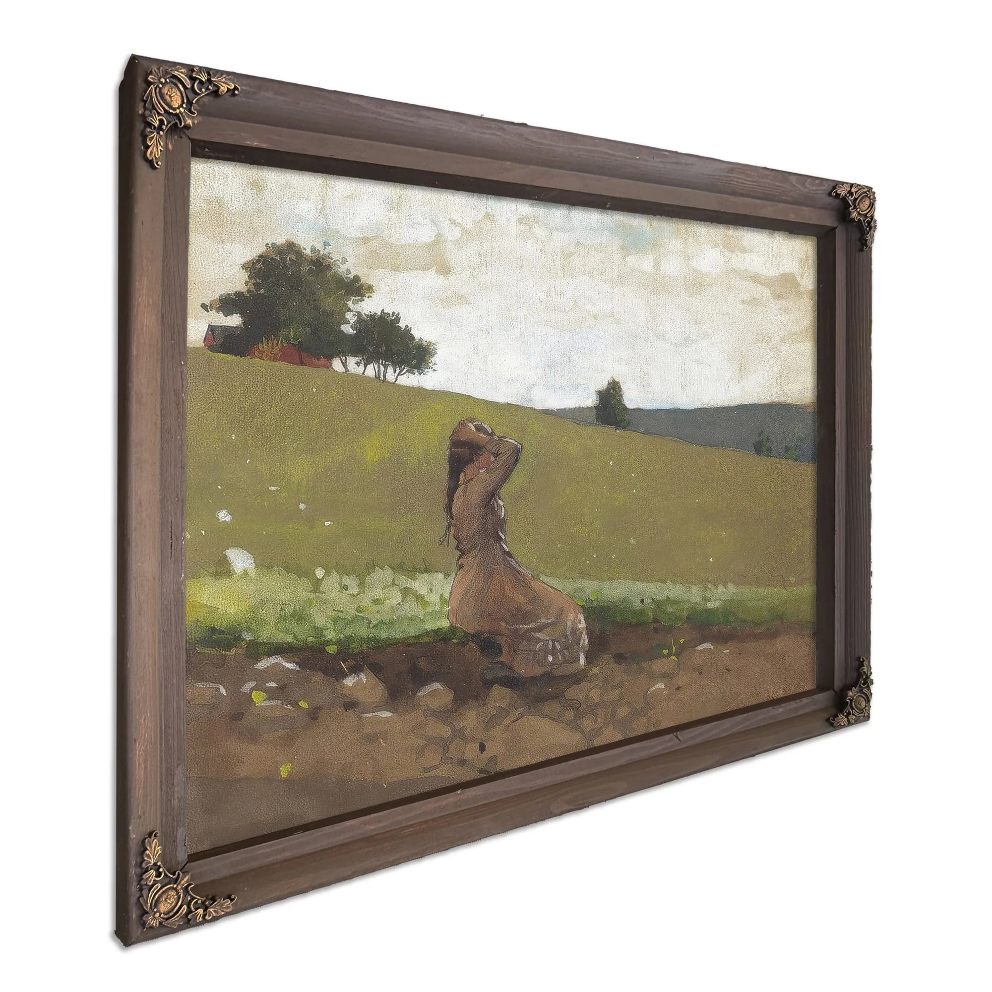 The Green Hill By Winslow Homer Fine Art Print