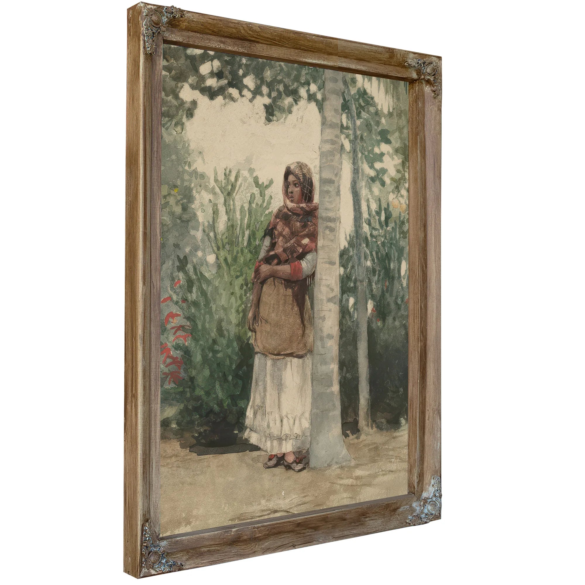 Under A Palm Tree By Winslow Homer Fine Art Print