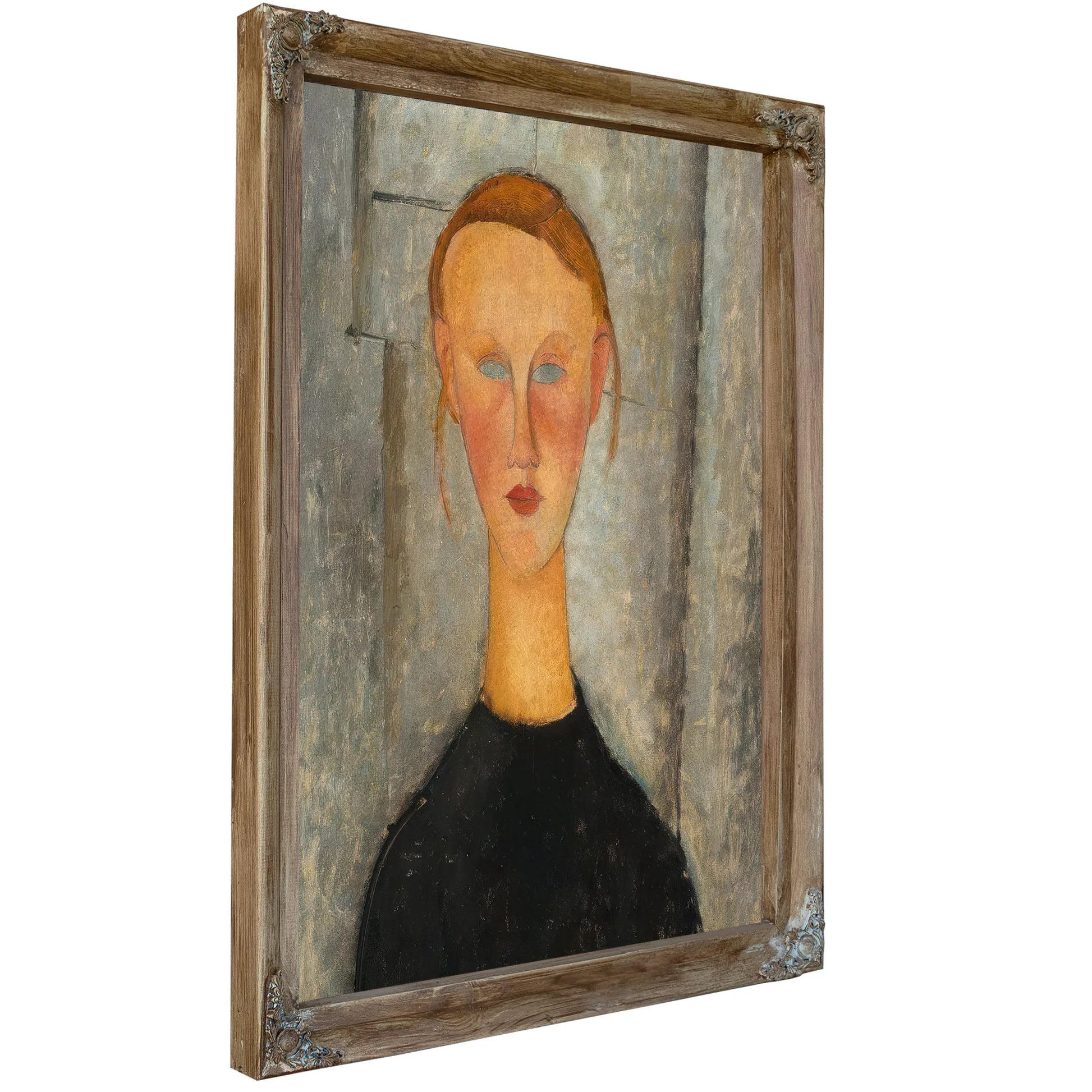 Girl With Blue Eyes By Amedeo Modigliani Fine Art Print