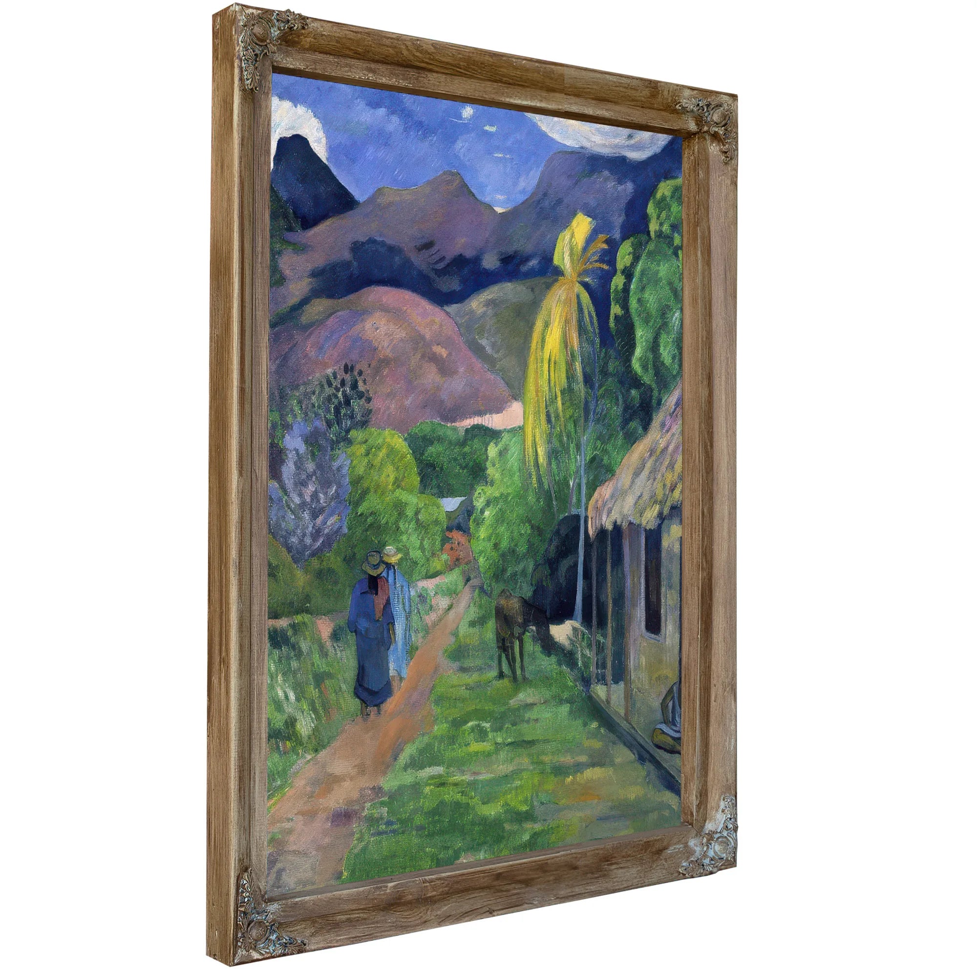 Street In Tahiti By Eugene Henri Paul Gauguin Fine Art Print
